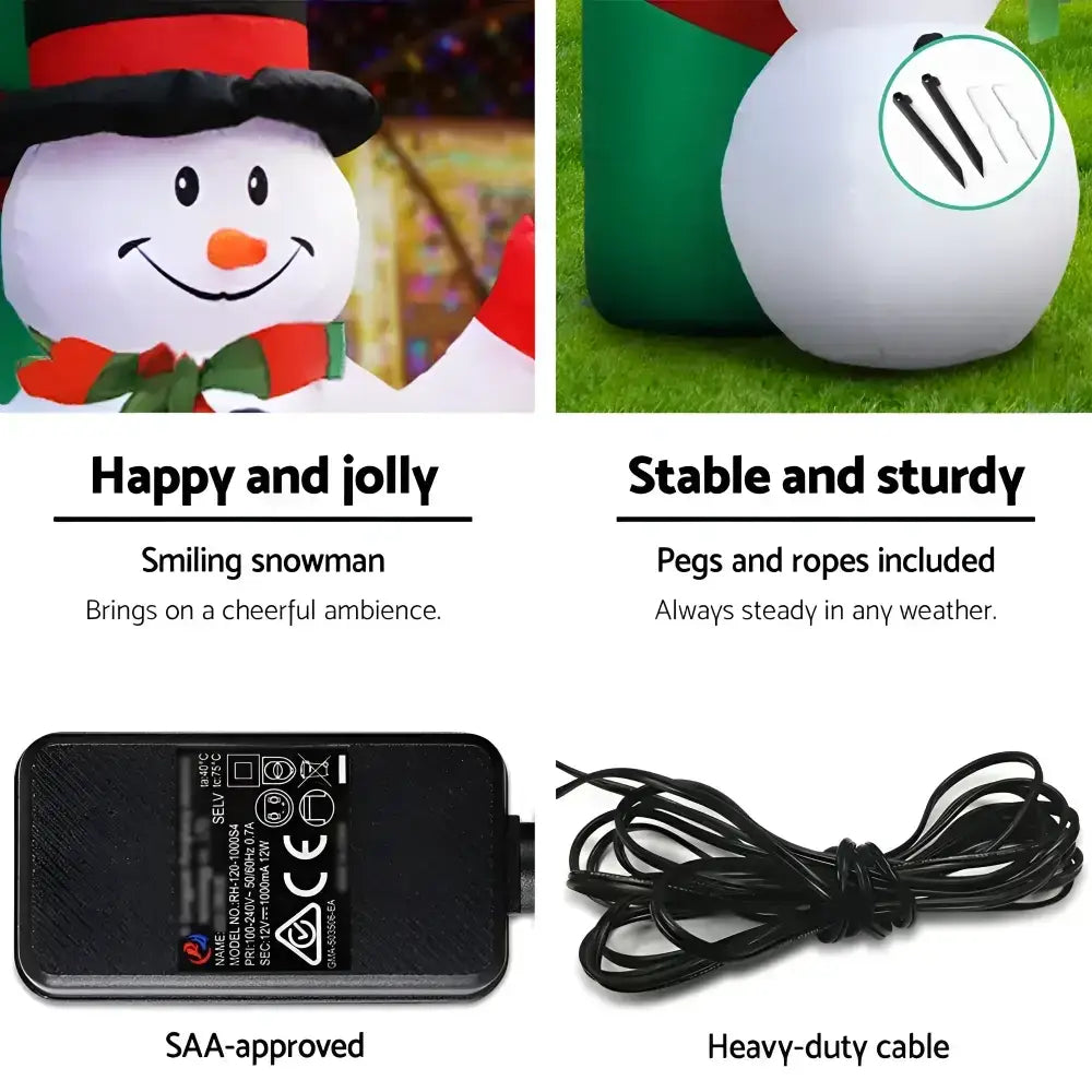 2.8M Christmas Inflatable Archway Illuminated Decorations