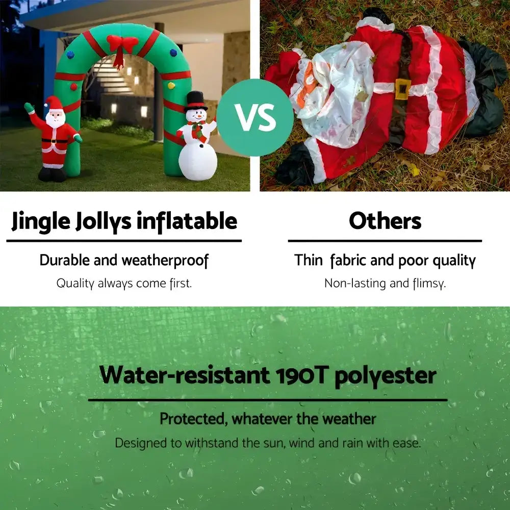 2.8M Christmas Inflatable Archway Illuminated Decorations