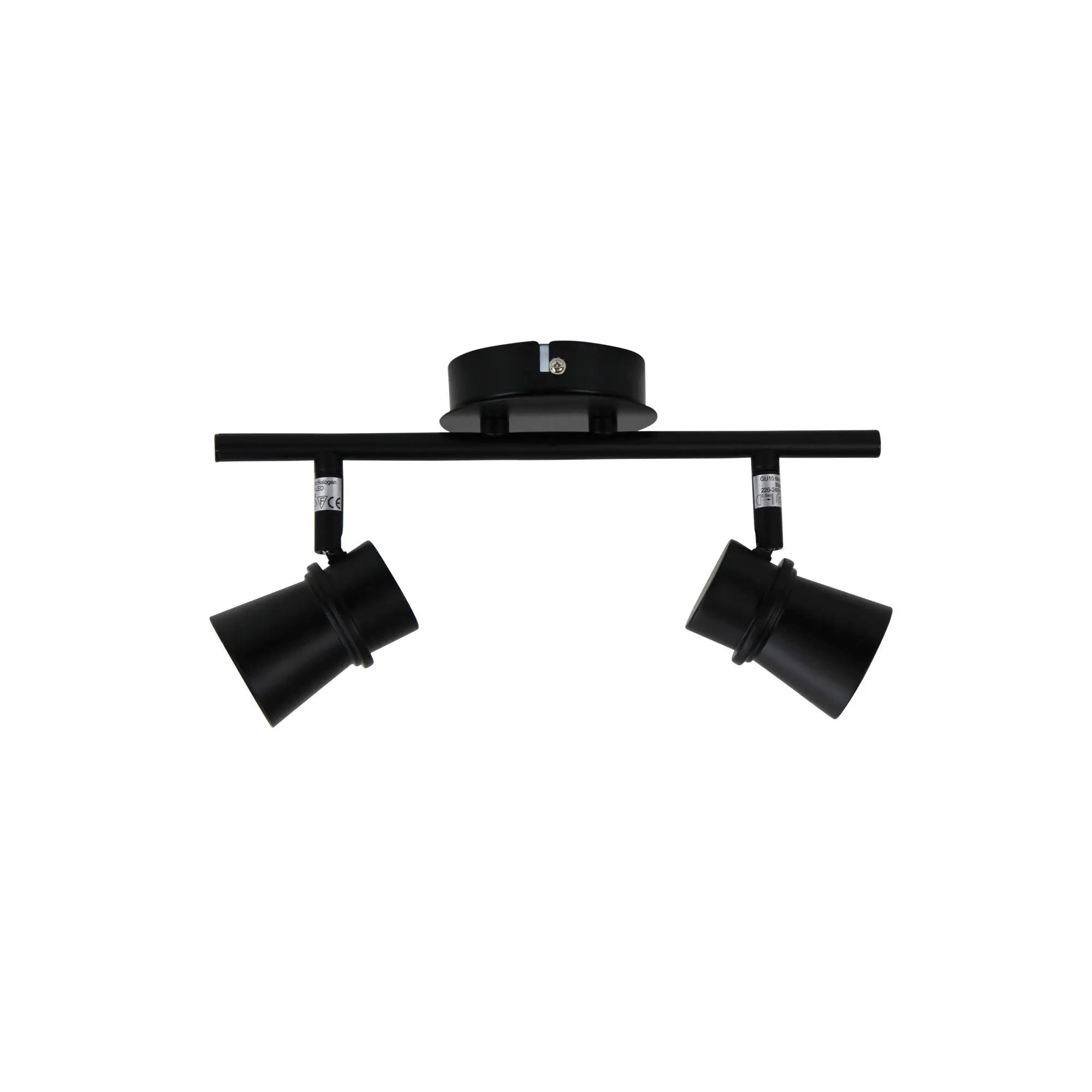 Oriel Yarra Spot Light Bar Gu10 Led Adjustable Fixture - 2 / Black