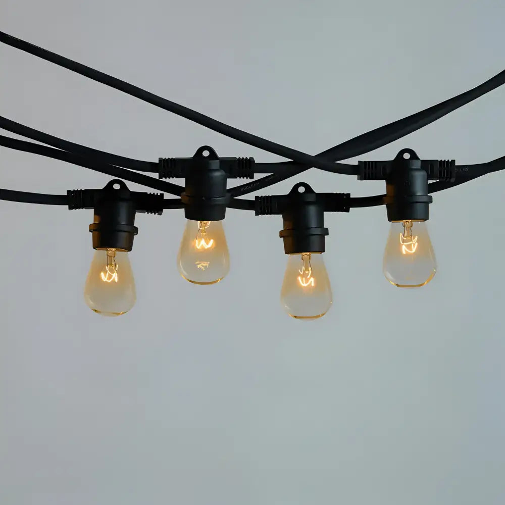 Green Earth Lighting Australia Outdoor 20 meter Black IP65 Festoon Kit (Free Globes included) 20MFESKITB