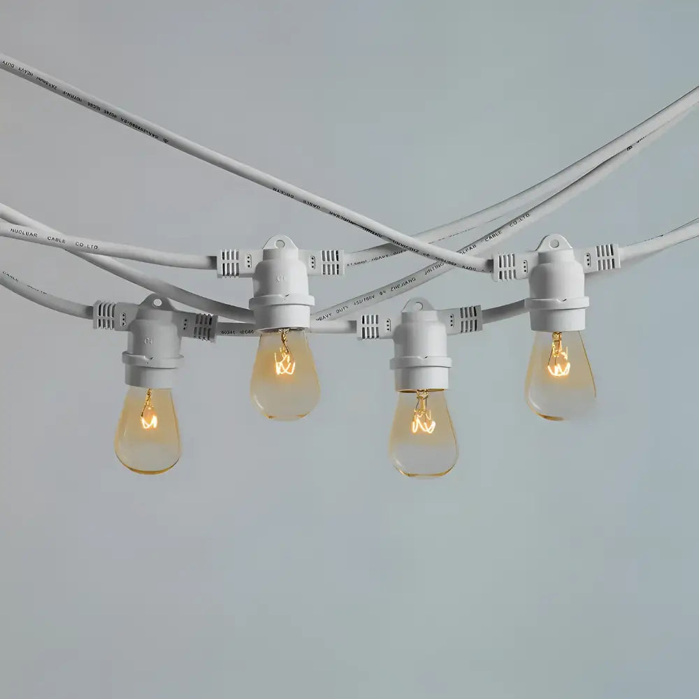 Green Earth Lighting Australia Outdoor 20 meter White IP65 Festoon Kit (Free Globes included) 20MFESKITW