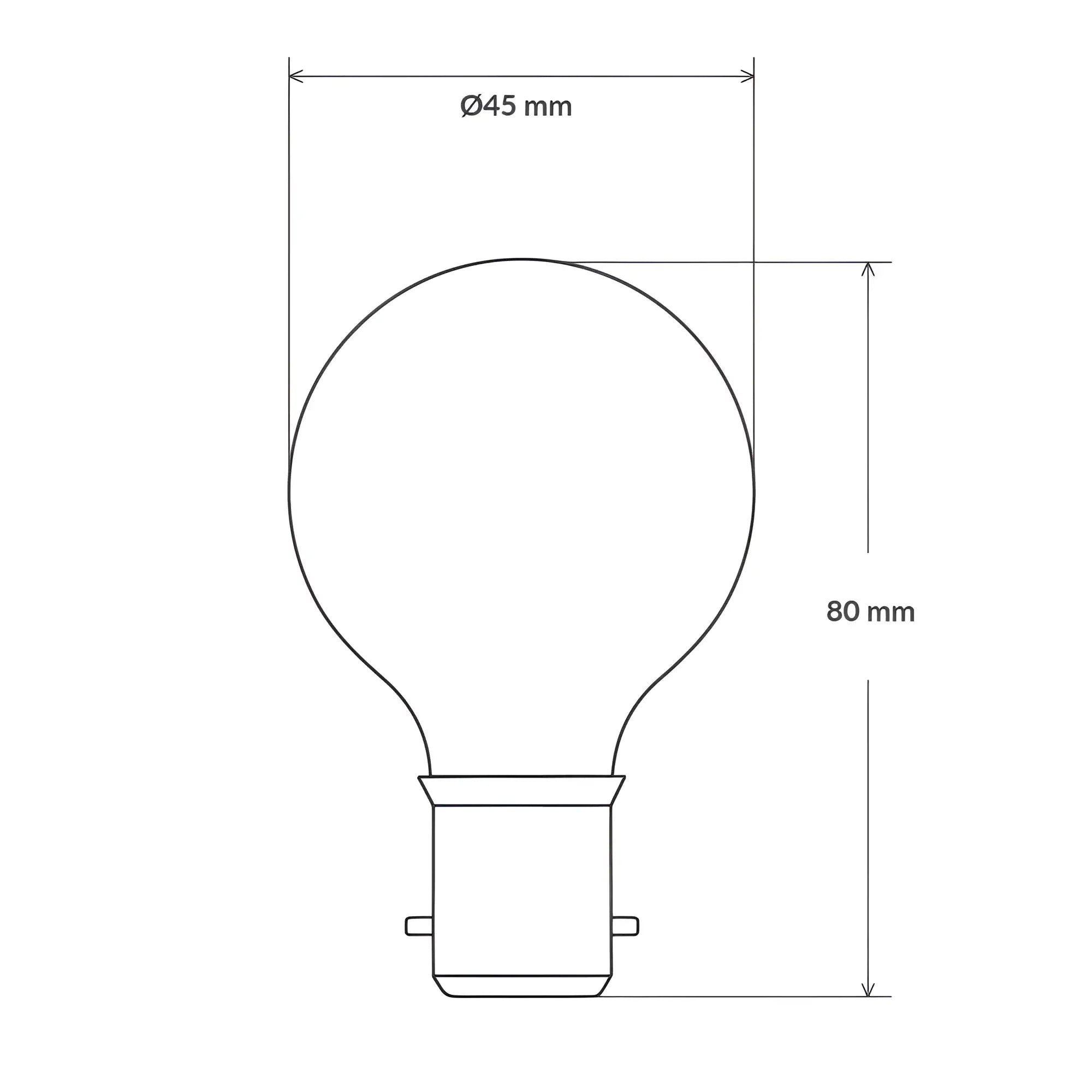 24v Dc 4w 420lm B22 Dimmable Led Fancy Round Green