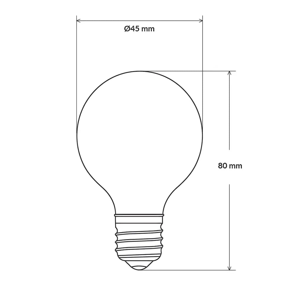 24V DC 4W 420lm E27 Dimmable LED Fancy Round - Fancy Round