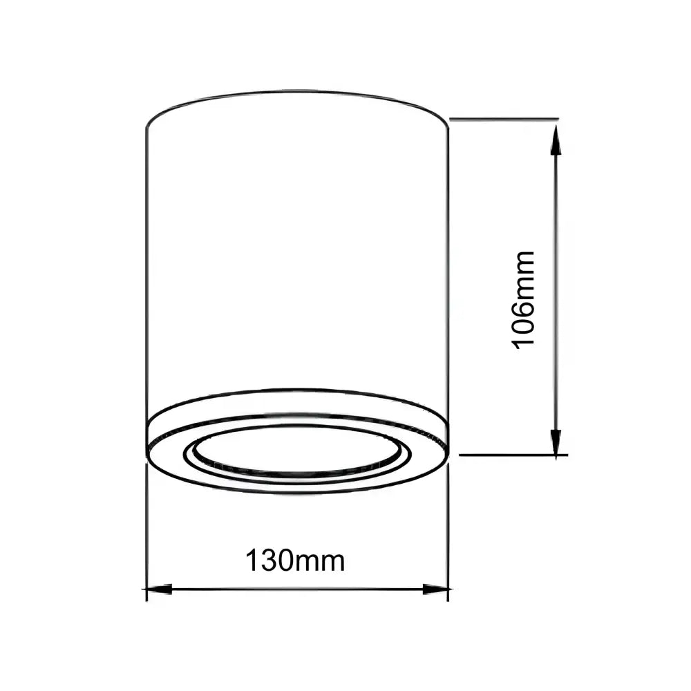 Green Earth Lighting Australia surface mount downlight 25W LED Black Tri-Colour 130mm Surface Mount Downlight GE8036/25W/BK