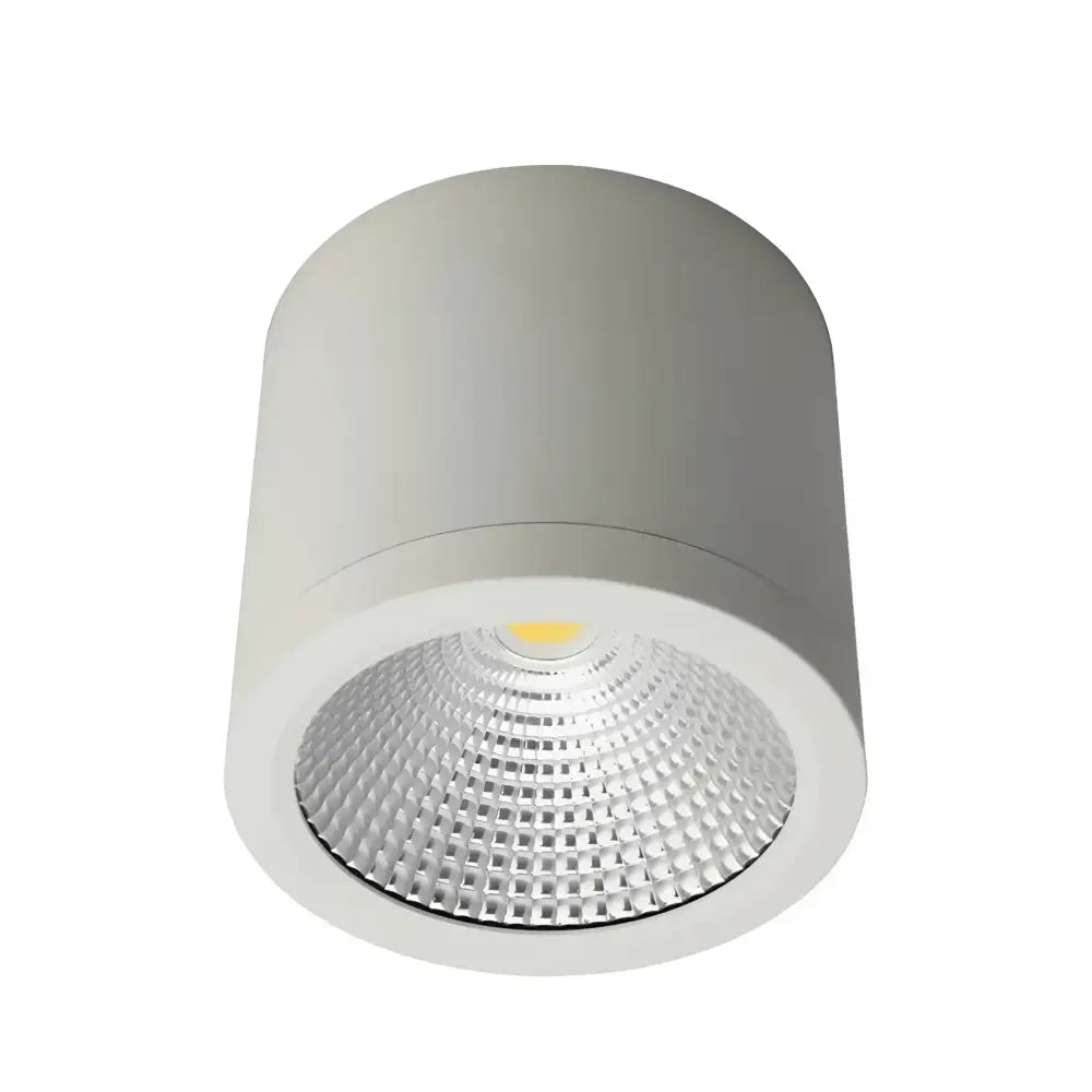 Green Earth Lighting Australia surface mount downlight White Surface Mount Tri-Colour 130mm Dimmable LED Downlight QL8036/25W/WH