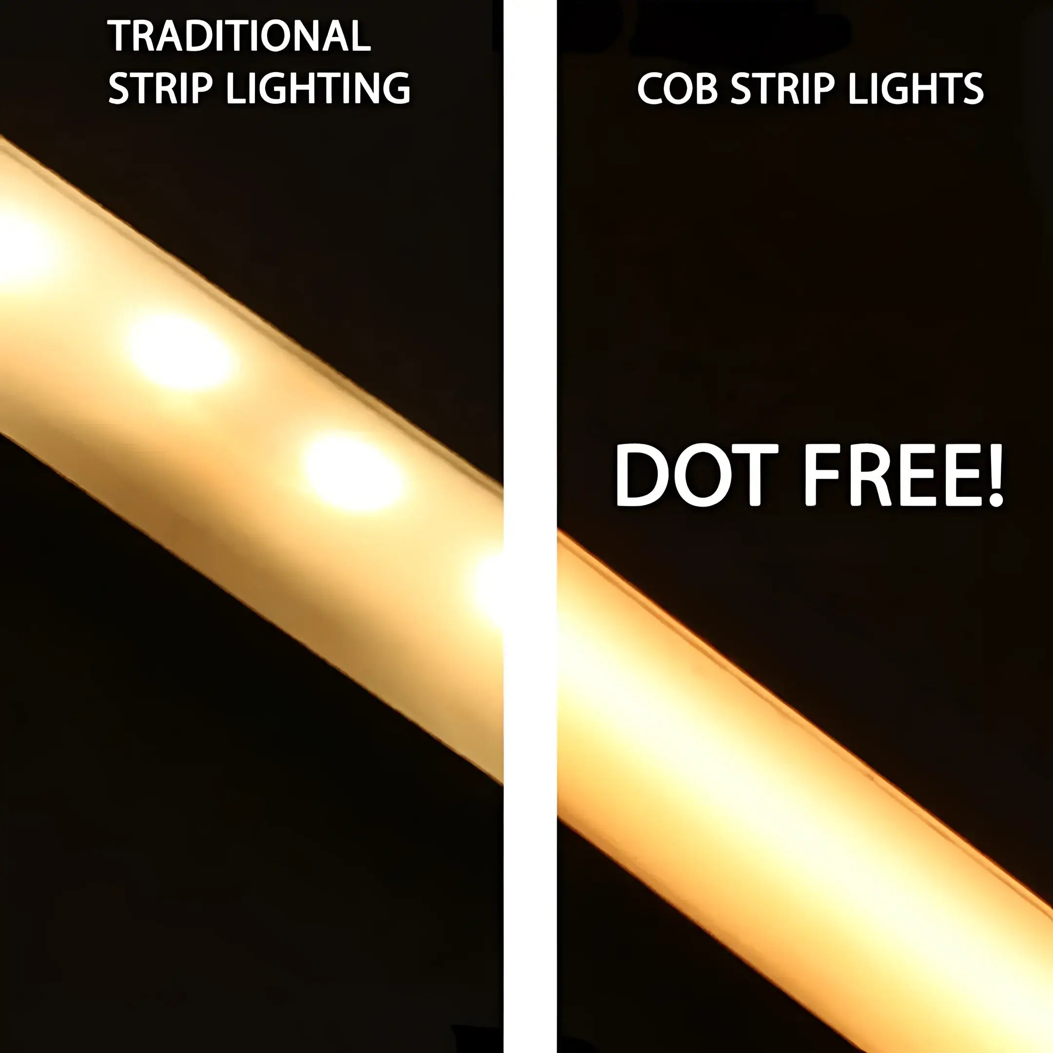 25w/m 4000k Ip20 Cob Led Strip Light | 12mm Width Dual