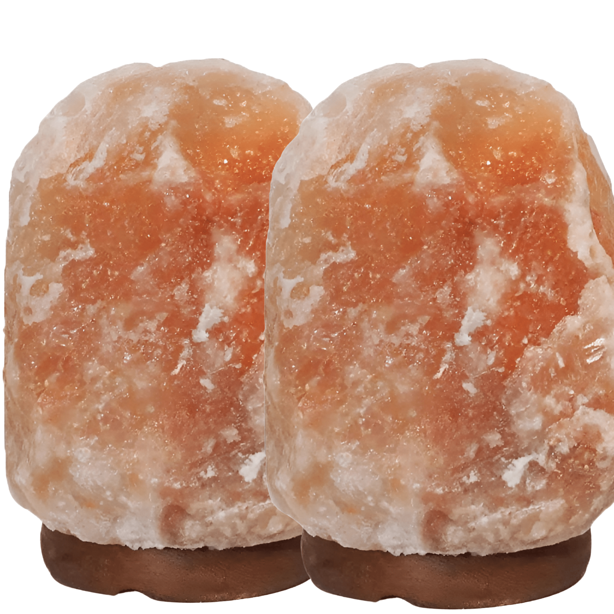 Green Earth Lighting Australia Home & Garden > Lighting > Night Lights & Ambient Lighting 3-5kg Himalayan Salt Lamp on Timber Base | Twin Value Pack N623/3-5kgX2