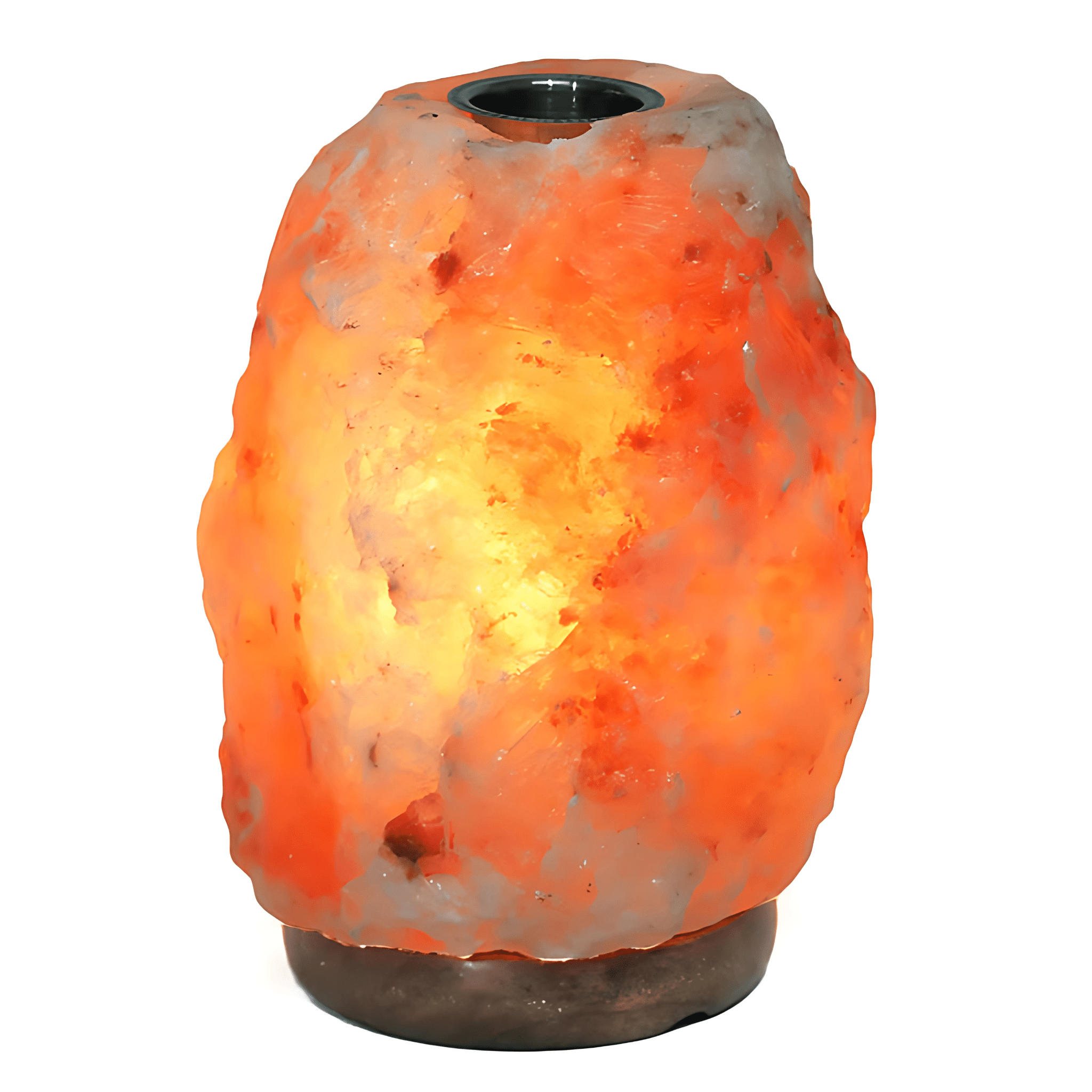 Green Earth Lighting Australia Home & Garden > Lighting > Night Lights & Ambient Lighting 3-5kg Natural Shaped Oil Salt Lamp – Timber Base (12V -12W) 3-5Oil Salt Lamp