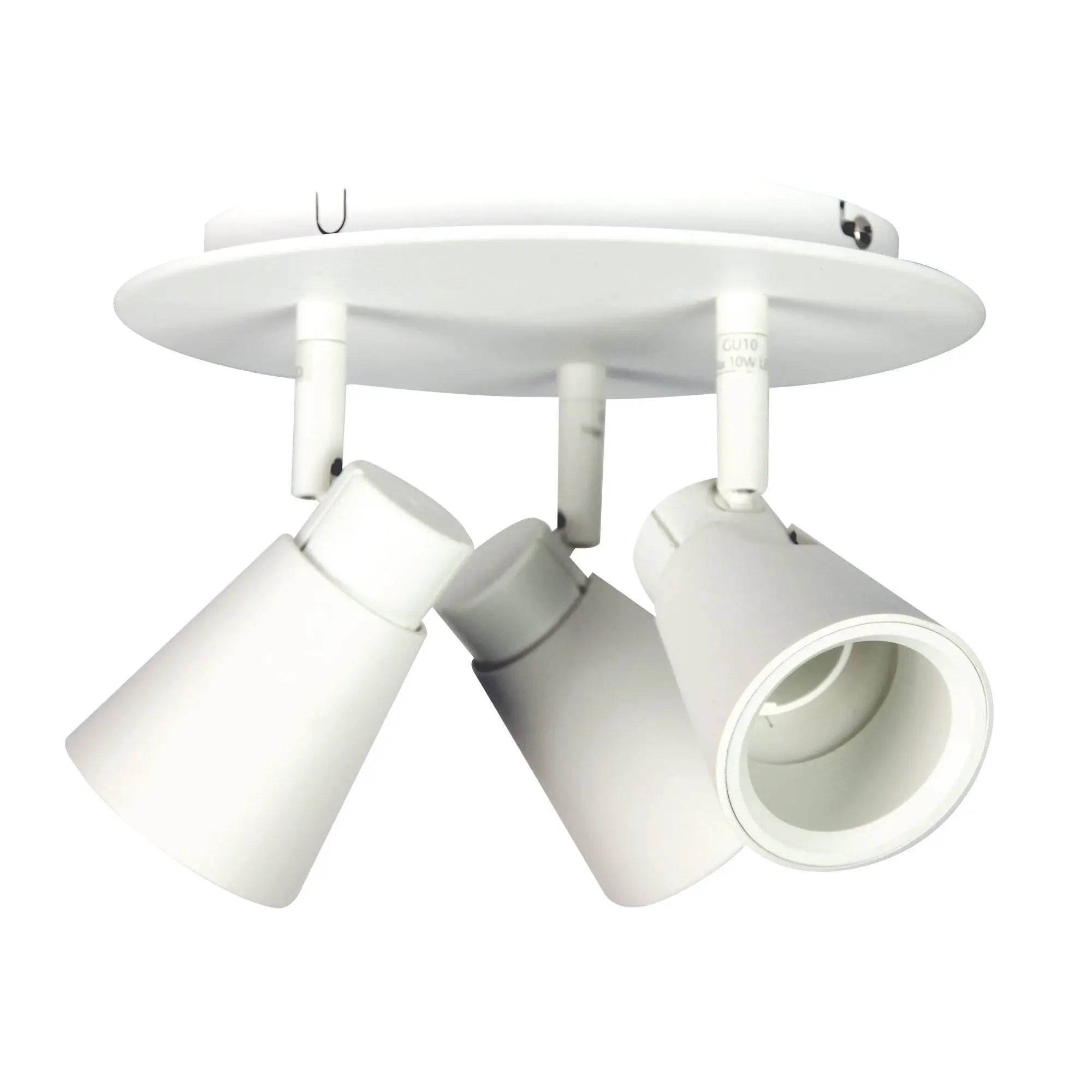 Zoom 3 Light Gu10 Adjustable Round Spotlight Bar Oriel