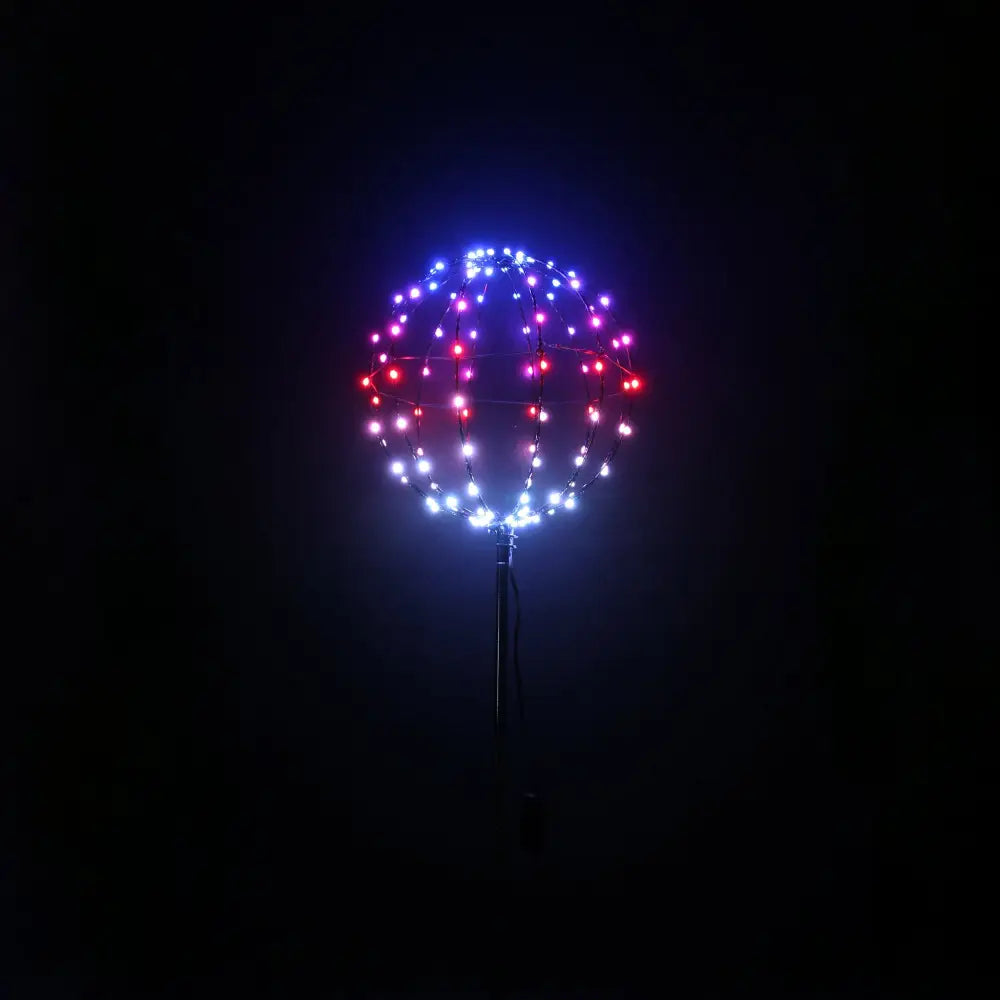 Promo Christmas Path Light 30cm RGB Ball Light with Stick LLR002-P