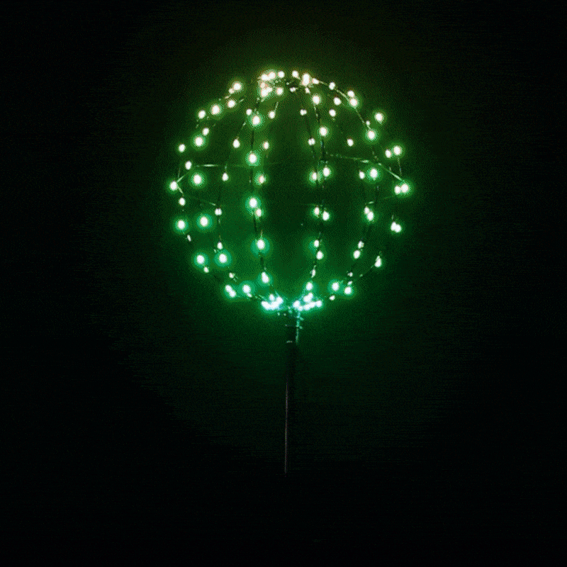 Promo Christmas Path Light 30cm RGB Ball Light with Stick LLR002-P