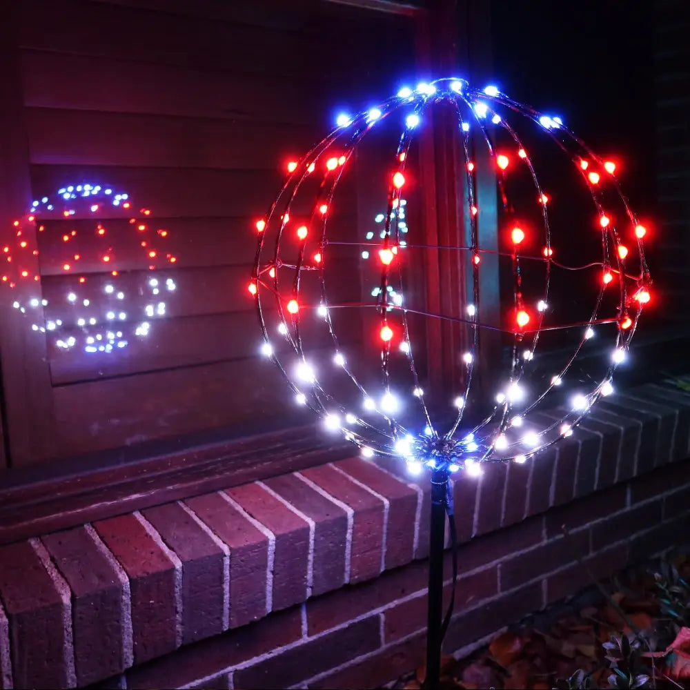 Promo Christmas Path Light 30cm RGB Ball Light with Stick LLR002-P