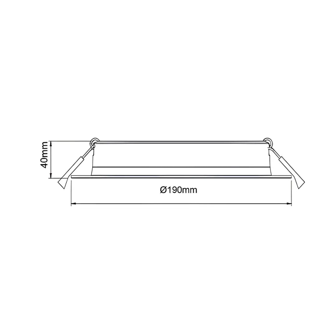 30w Tri-colour Dimmable Led Downlight Anodised