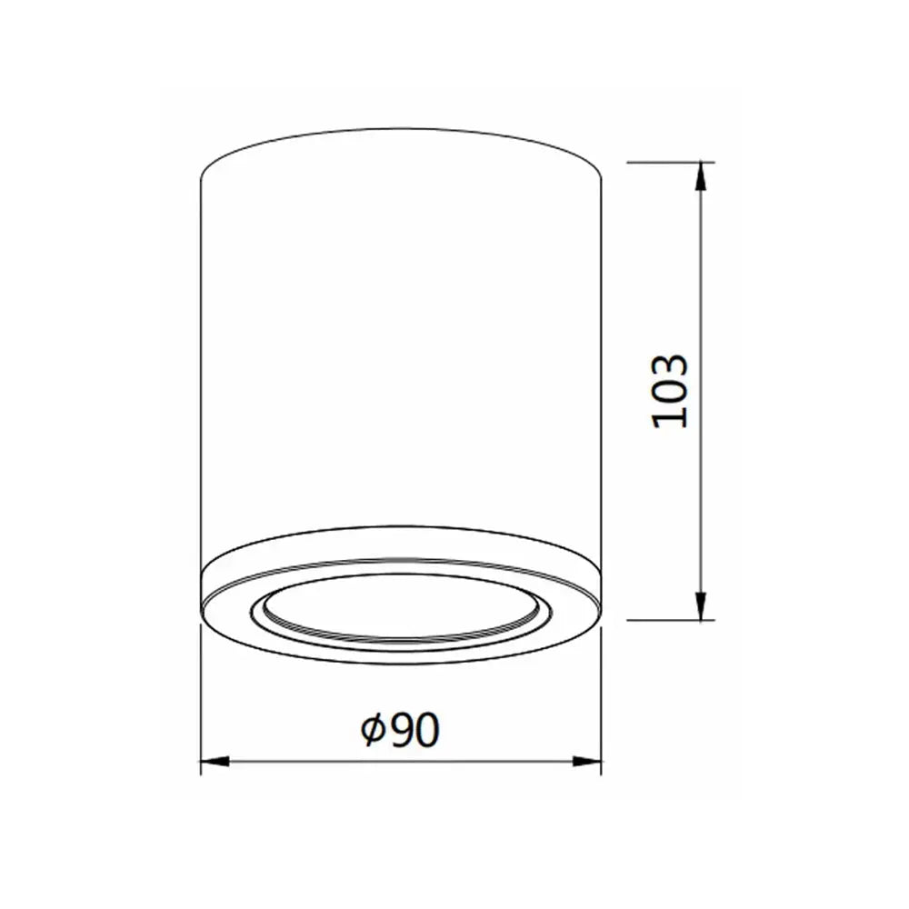 Propus 15w Tri-colour Led Dimmable Surface Mount