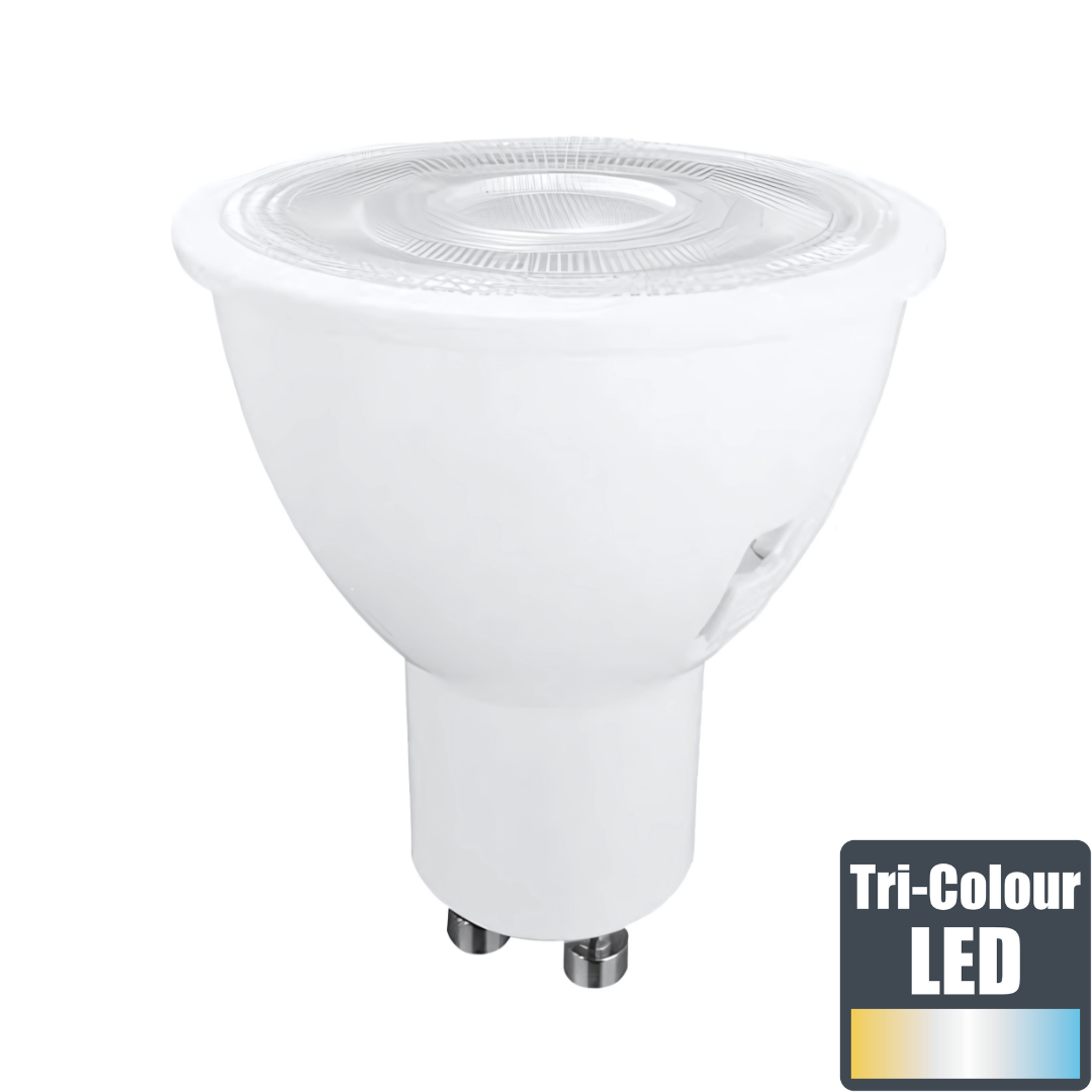 6W GU10 Tri-Colour LED Globe