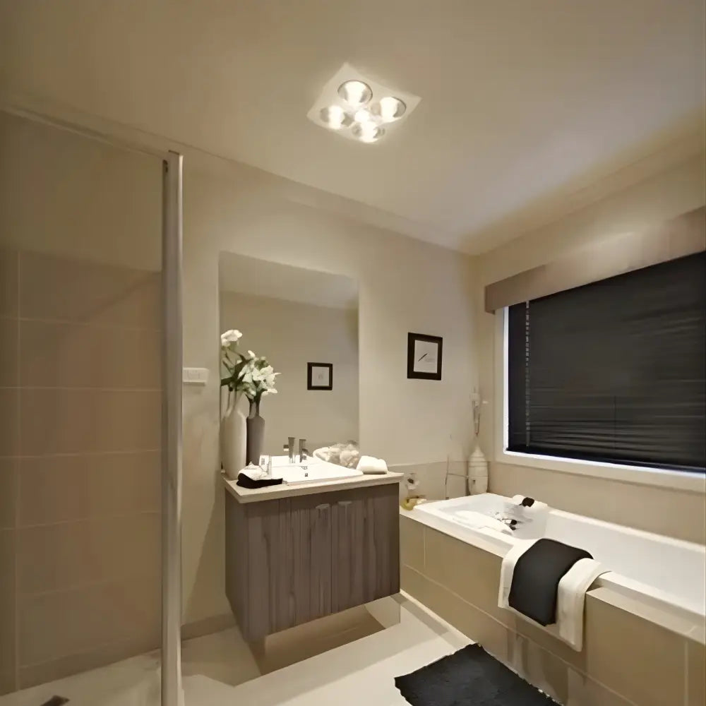 3-in-1 Quad Bathroom Heater with Exhaust Fan and LED Light