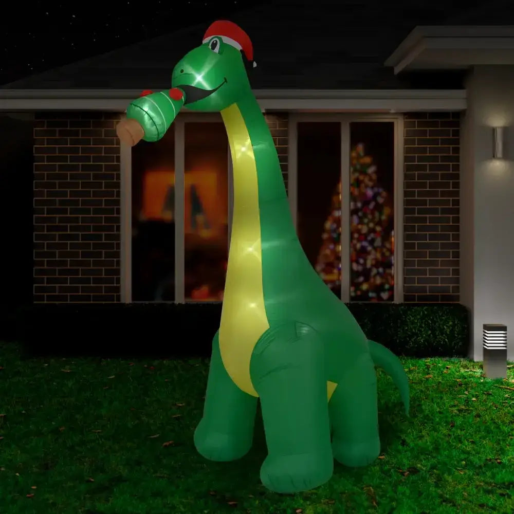 3m Brontosaurus Inflatable with Led Lights
