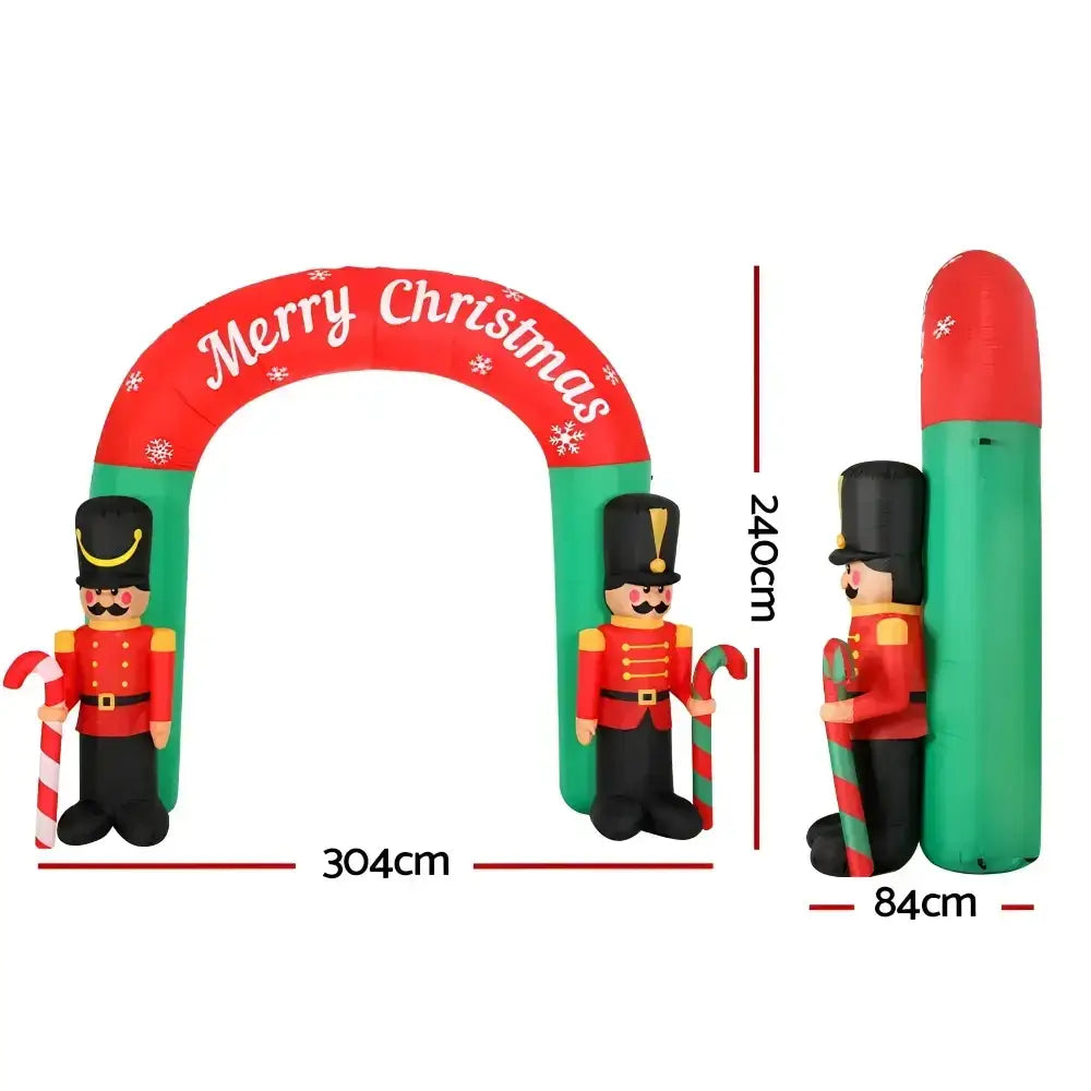3m Christmas Inflatable Decorations Nutcracker Archway