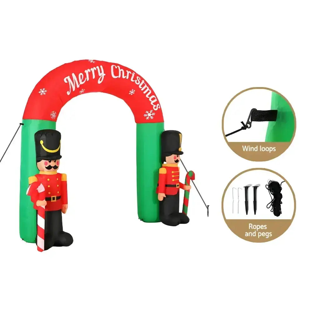 3m Christmas Inflatable Decorations Nutcracker Archway