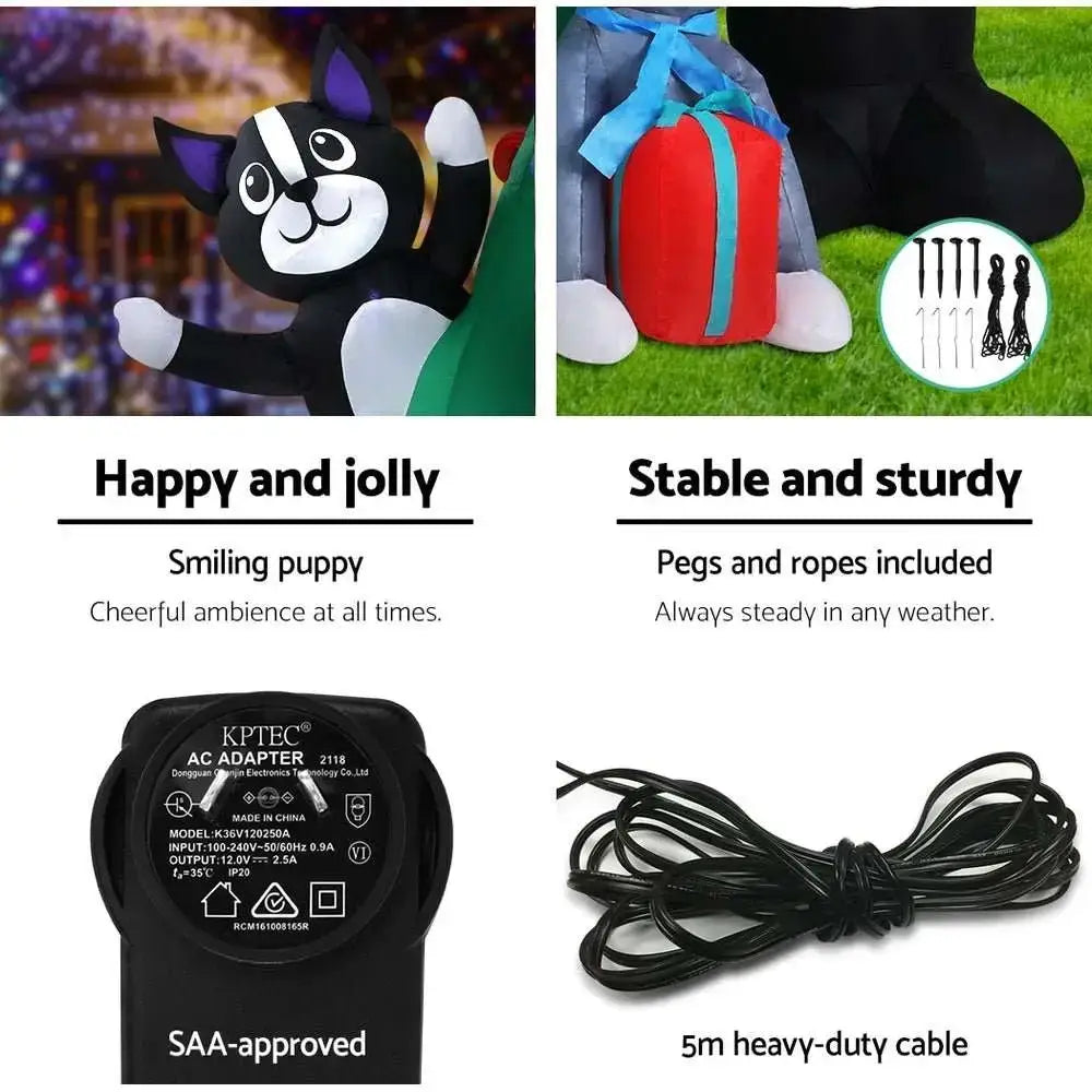 3M Christmas Inflatable Santa Tree Illuminated Decorations