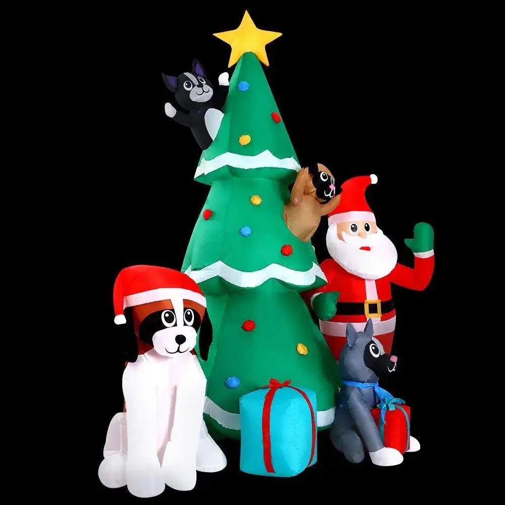 3M Christmas Inflatable Santa Tree Illuminated Decorations