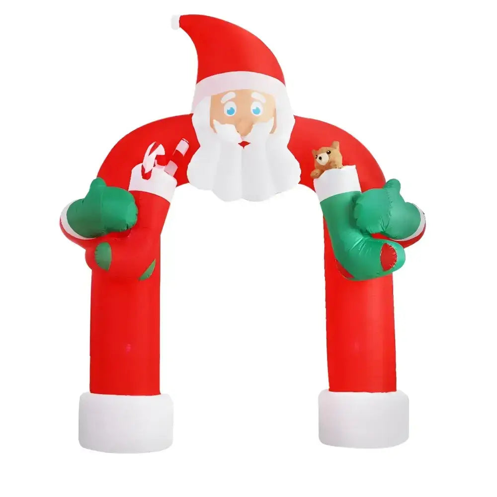 3m Inflatable Santa Archway with Lights