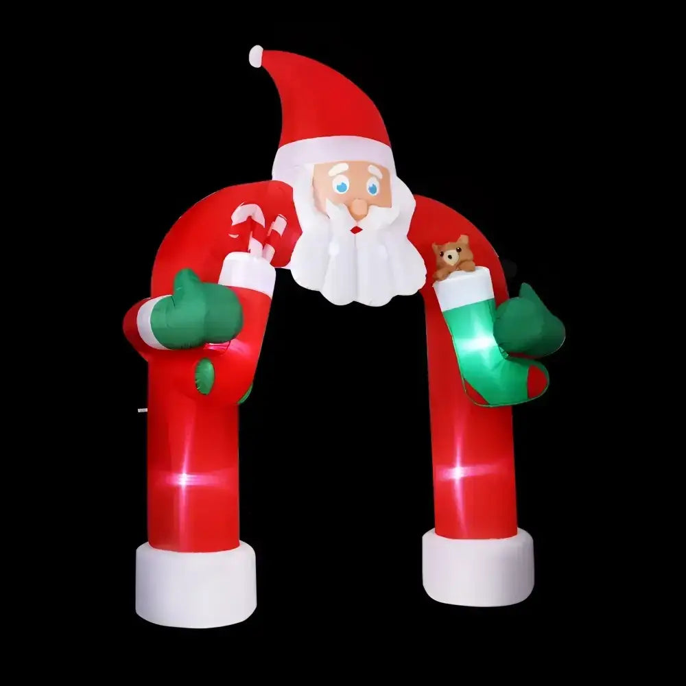 3m Inflatable Santa Archway with Lights