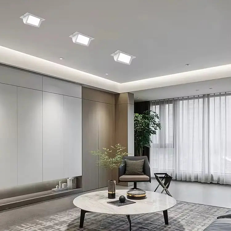 Shoplighter 40W Tri-Colour Dimmable LED Rectangular Downlight