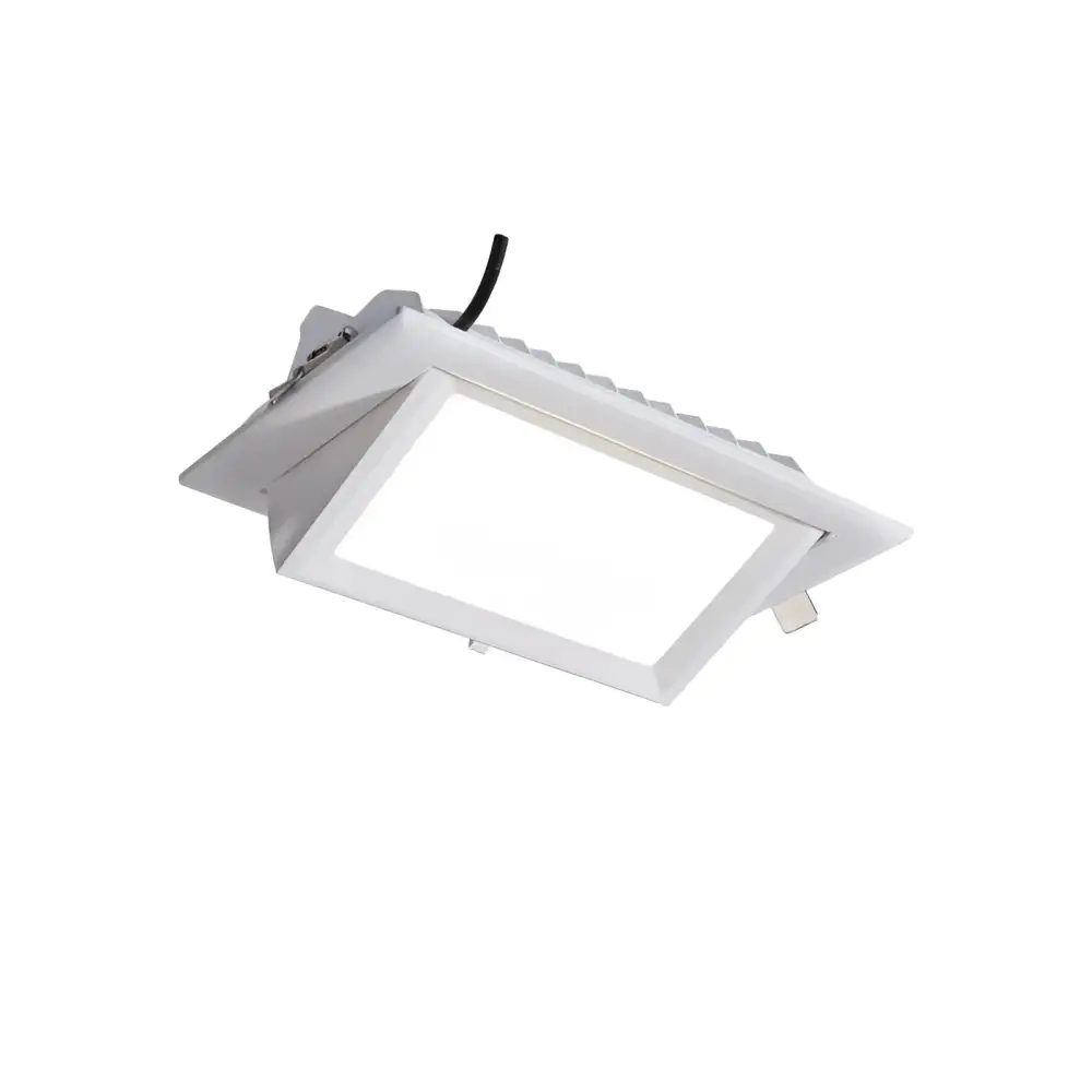 Green Earth Lighting Australia Commercial White 40W Tri-Colour Selectable LED Rectangular Shoplighter LED/38W/TC/RECT/WH