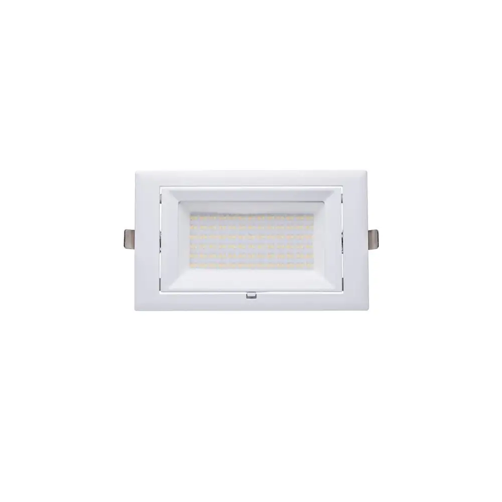 Green Earth Lighting Australia Commercial White 40W Tri-Colour Selectable LED Rectangular Shoplighter LED/38W/TC/RECT/WH