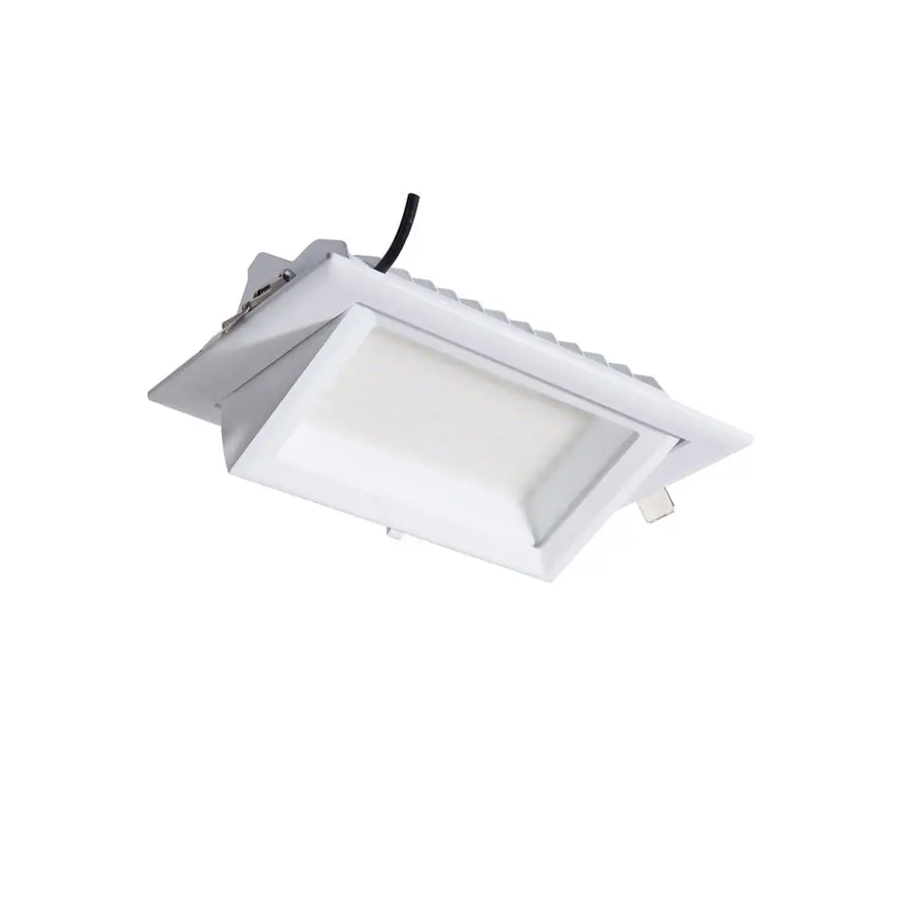 Green Earth Lighting Australia Commercial White 40W Tri-Colour Selectable LED Rectangular Shoplighter LED/38W/TC/RECT/WH