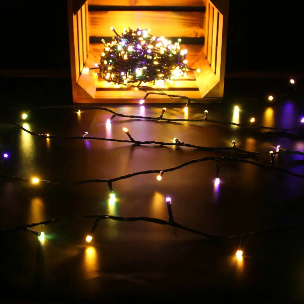 Green Earth Lighting Australia String Light Warm White/Multicolour 420 Dual Colour Connectable LED String Lights LL420D01