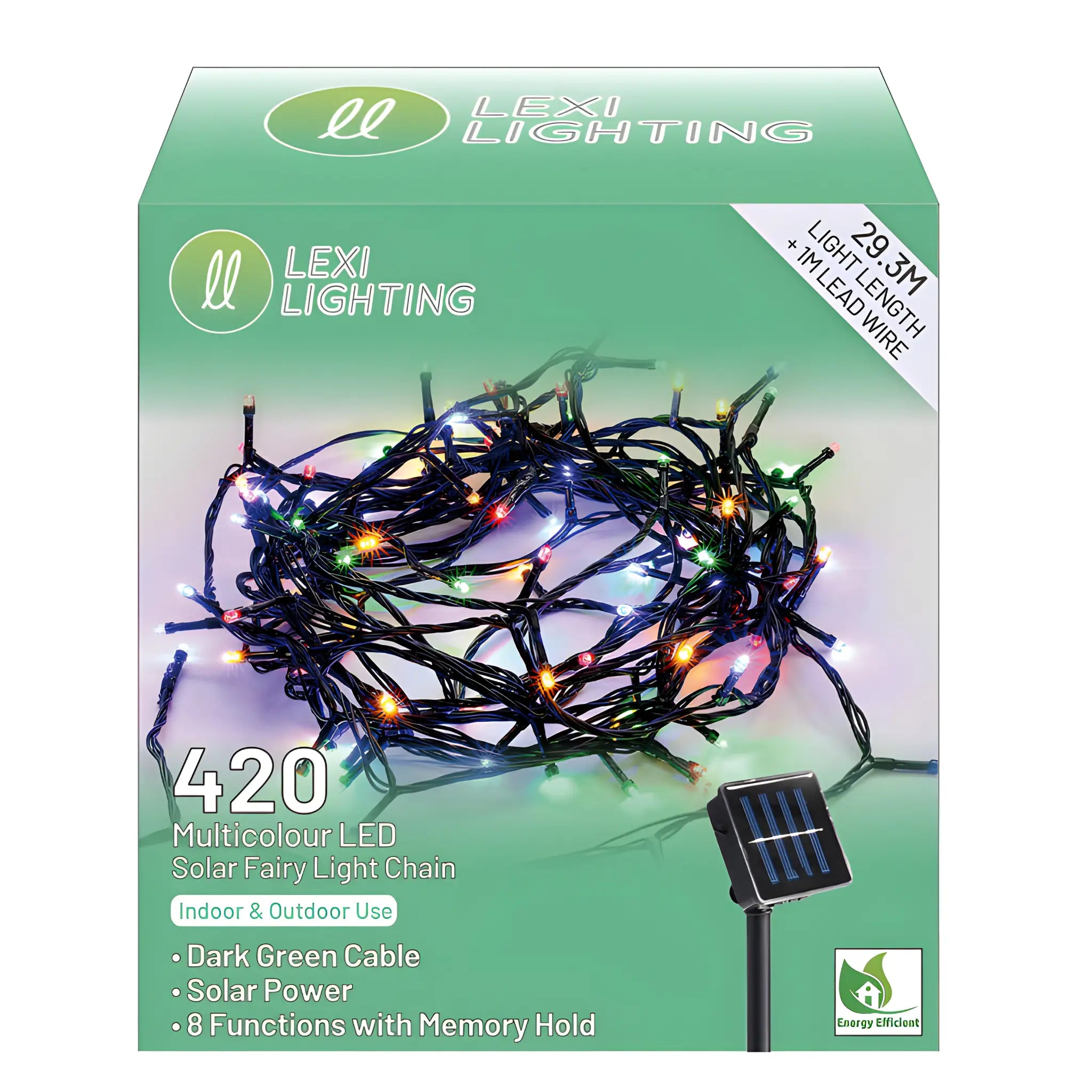 420 Led Solar Fairy Lights Christmas Tree Light Set 30m