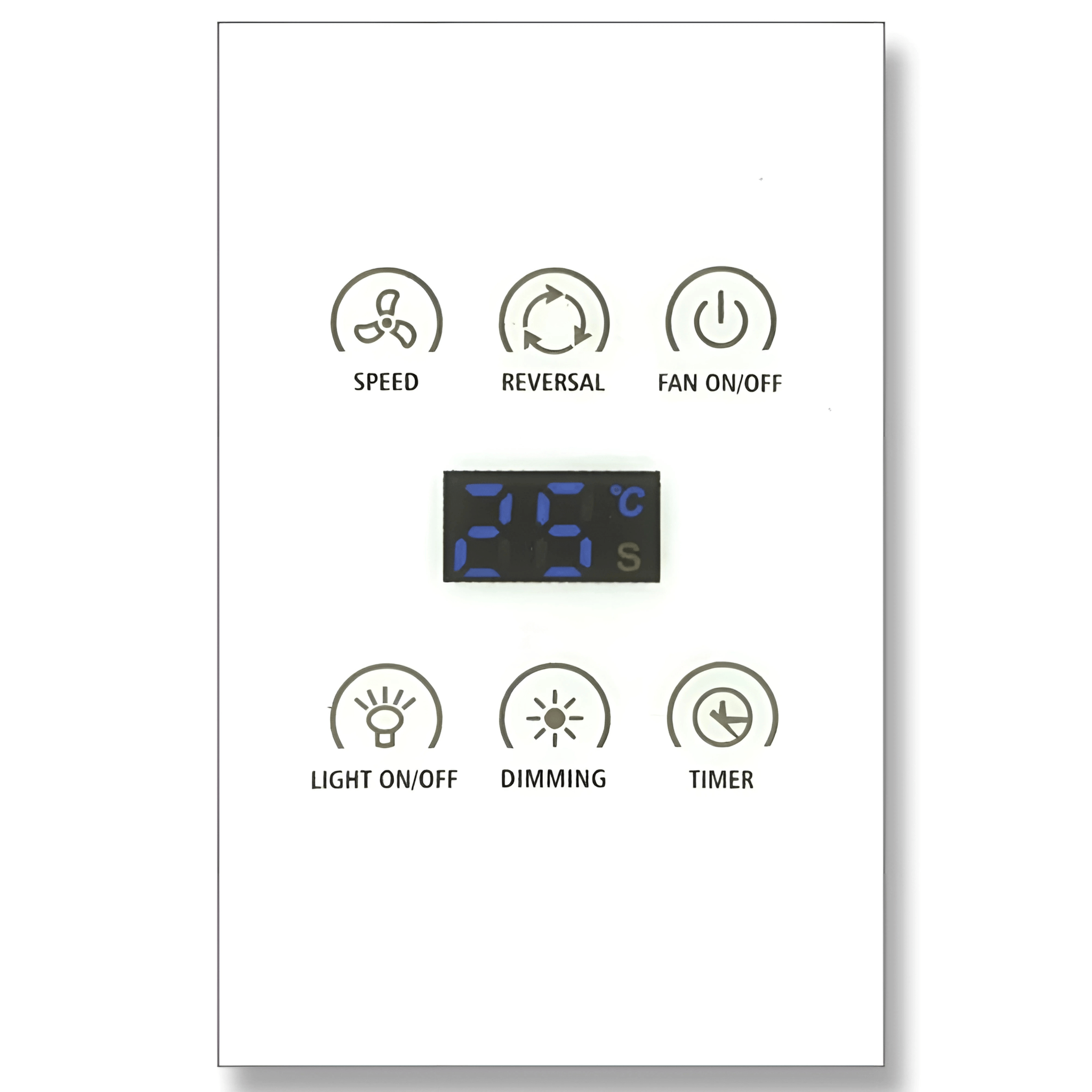 Green Earth Lighting Australia Ceiling Fan STRIKE 48" White DC Ceiling Fan with Remote & Wall Control 60130+CFA-WC1