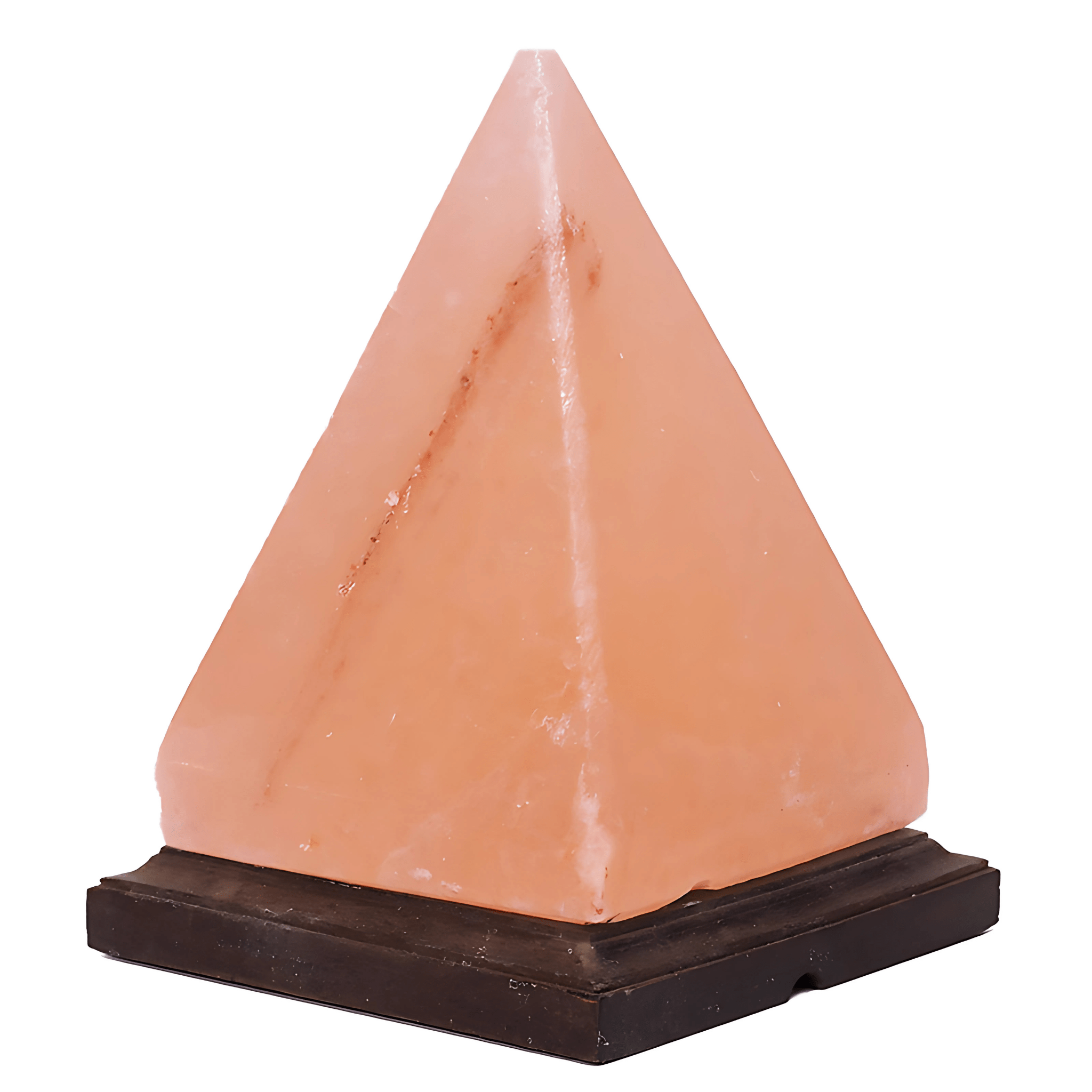 Green Earth Lighting Australia Home & Garden > Lighting > Night Lights & Ambient Lighting 4kg Pyramid Salt Lamp – Timber Base (12V-12W) PYRAMID