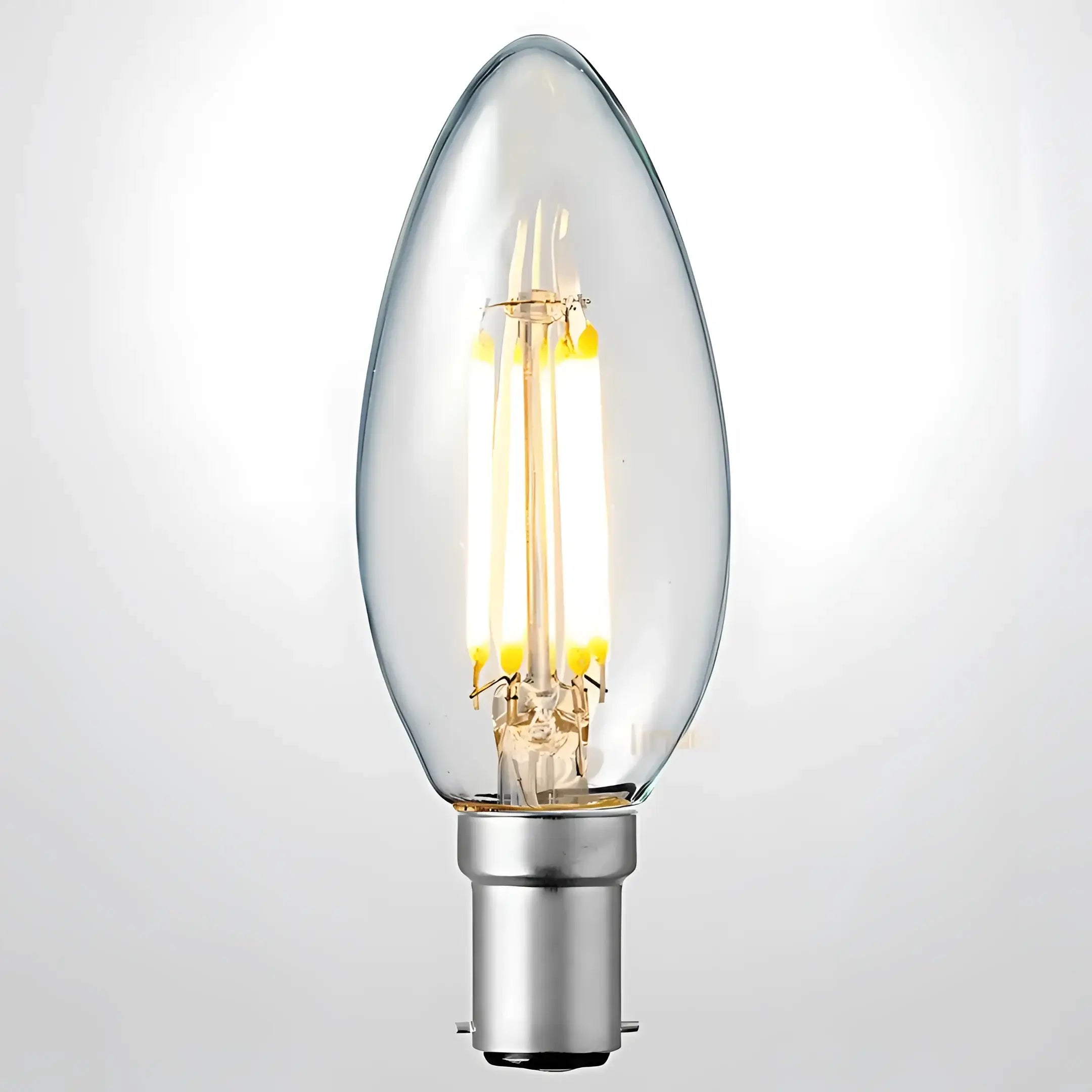 C35 Led Candle Bulb B15 4w 470lm Clear Dimmable