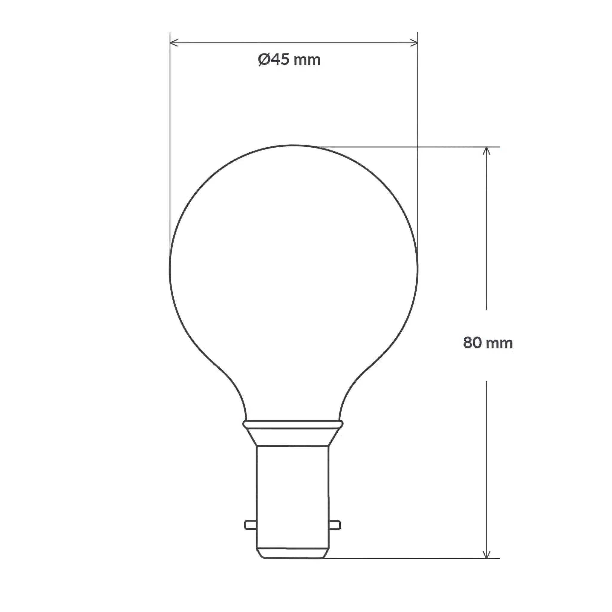 4W 400lm B15 2700K Clear Dimmable LED Fancy Round - Home & Garden > Lighting