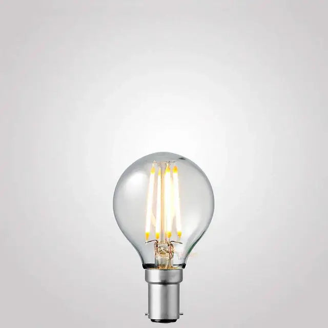 4W Dimmable Fancy Round LED Bulb B15 Clear in Warm White