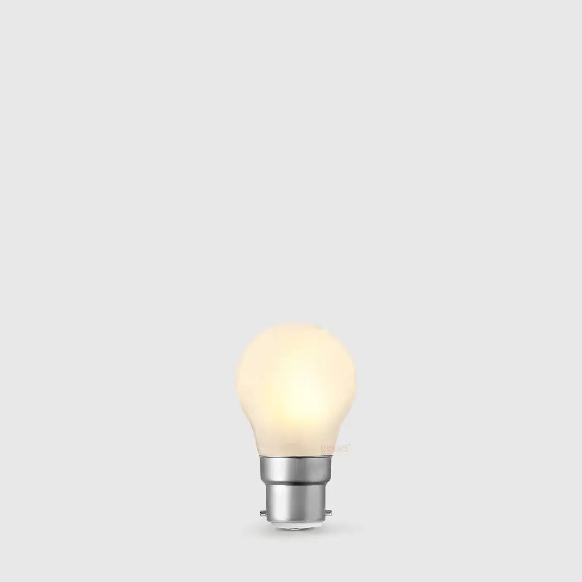 4W Dimmable Fancy Round LED Bulb B22 Frost in Warm White