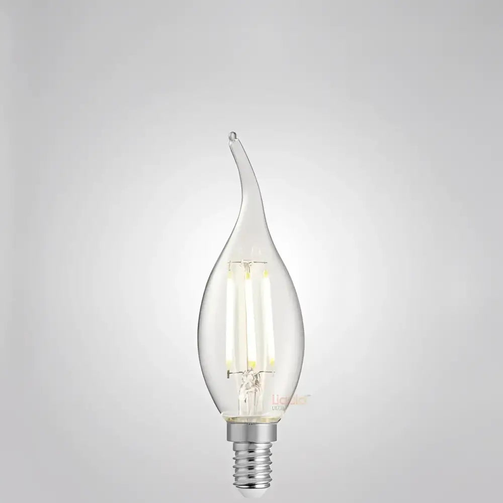 Green Earth Lighting Australia Candle Bulbs 4W Flame Tip Candle Dimmable LED Bulb (E14) Clear in Natural White F414-C35T-C-40K