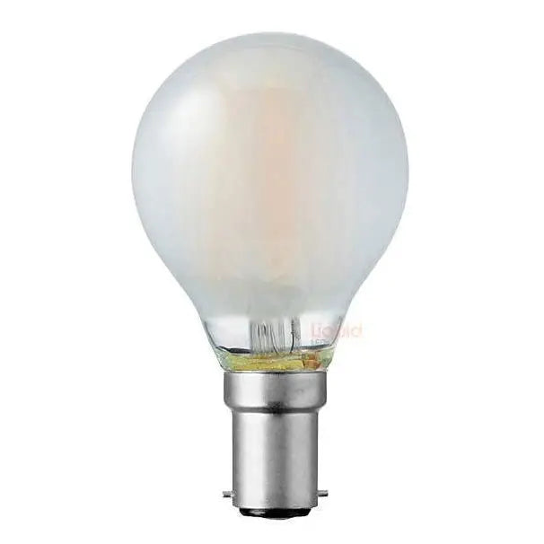 4W Dimmable Fancy Round LED Bulb B15 Frost in Warm White