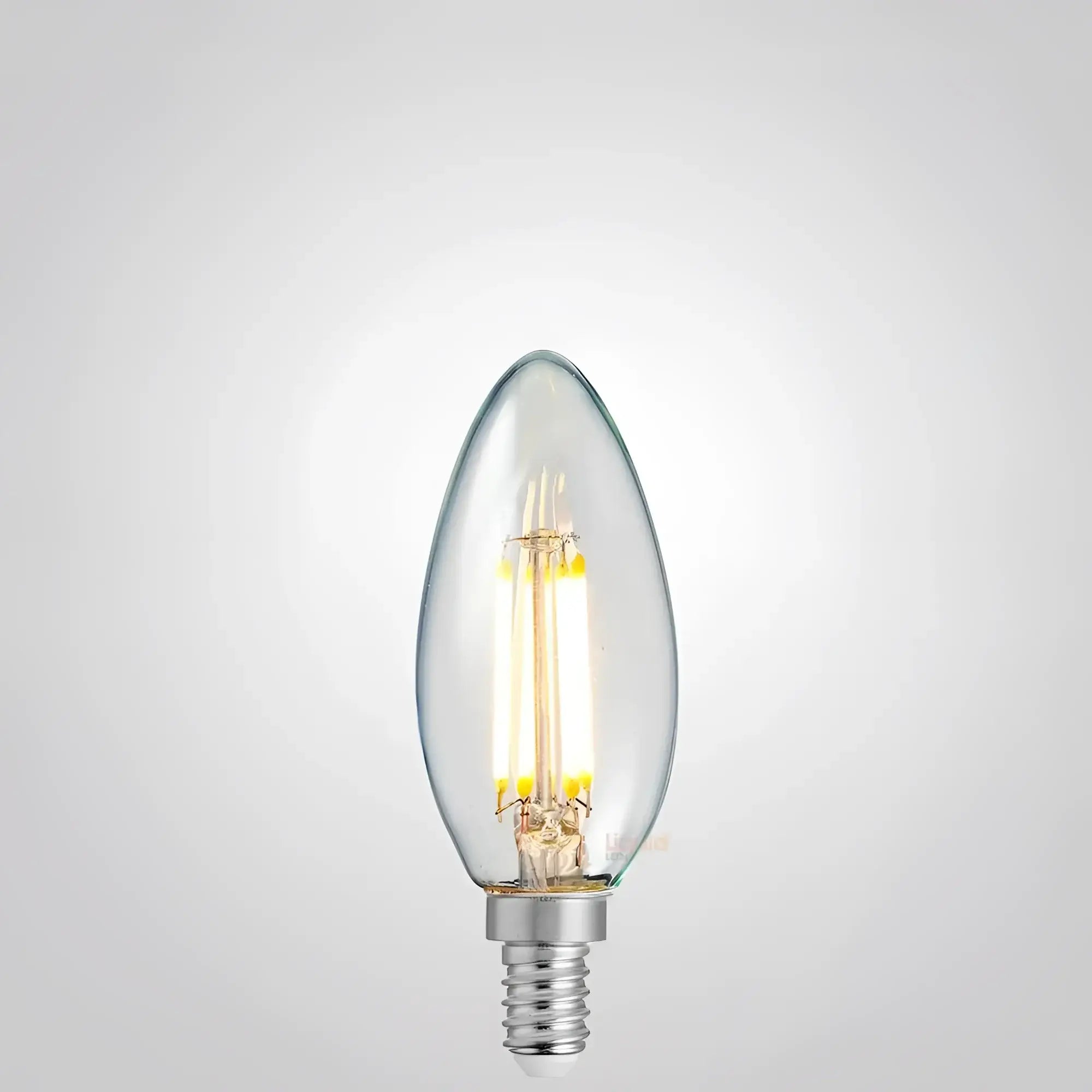Green Earth Lighting Australia Candle Bulbs 4W 12 Volt DC/AC Candle Dimmable LED Bulb (E12) Clear in Warm White F412-C35-C-12V