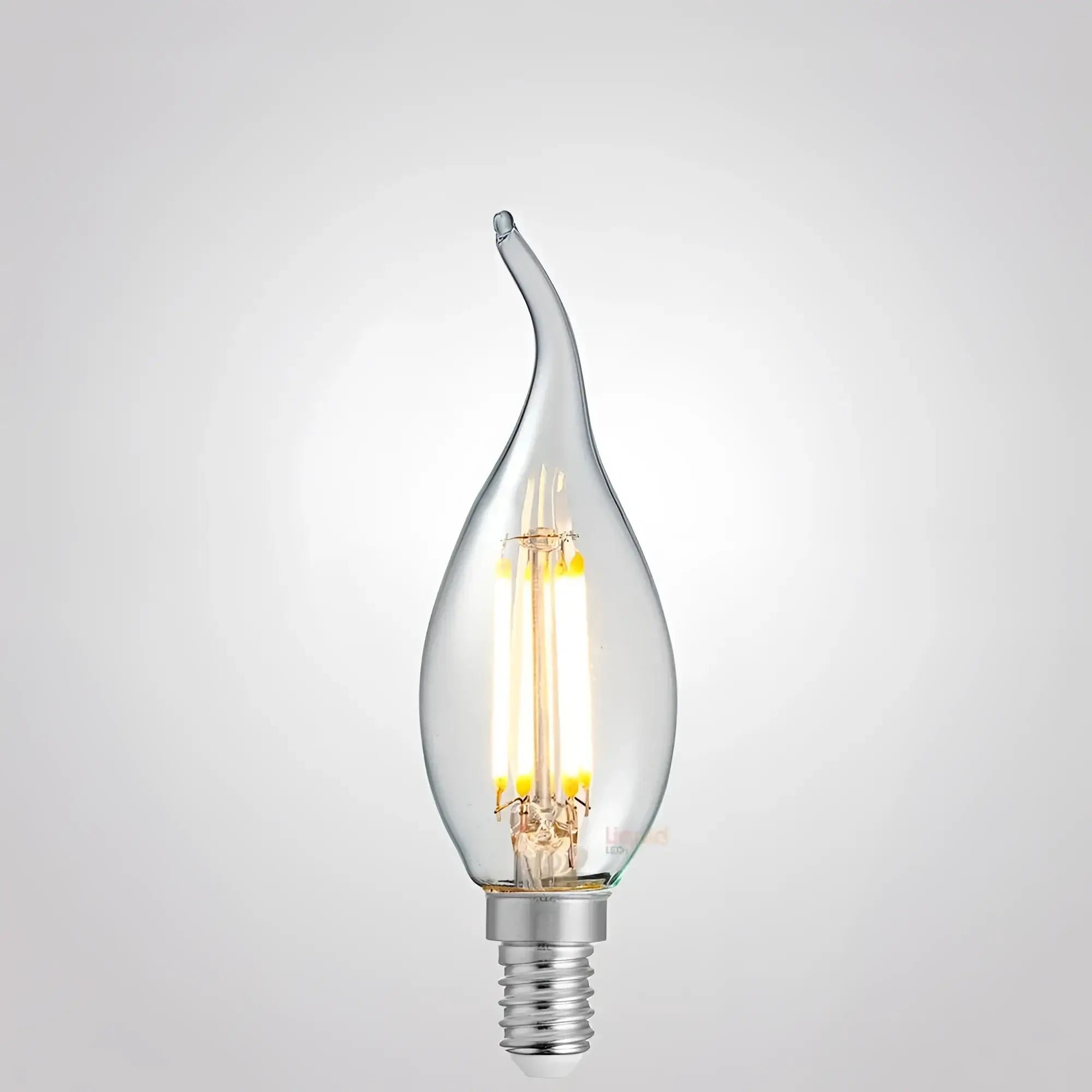 Green Earth Lighting Australia Candle Bulbs 4W Flame Tip Candle Dimmable LED Bulb (E14) Clear in Warm White F414-C35T-C-27K