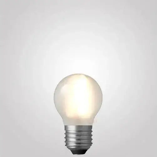 4W Dimmable Fancy Round LED Bulb E27 Frost in Warm White