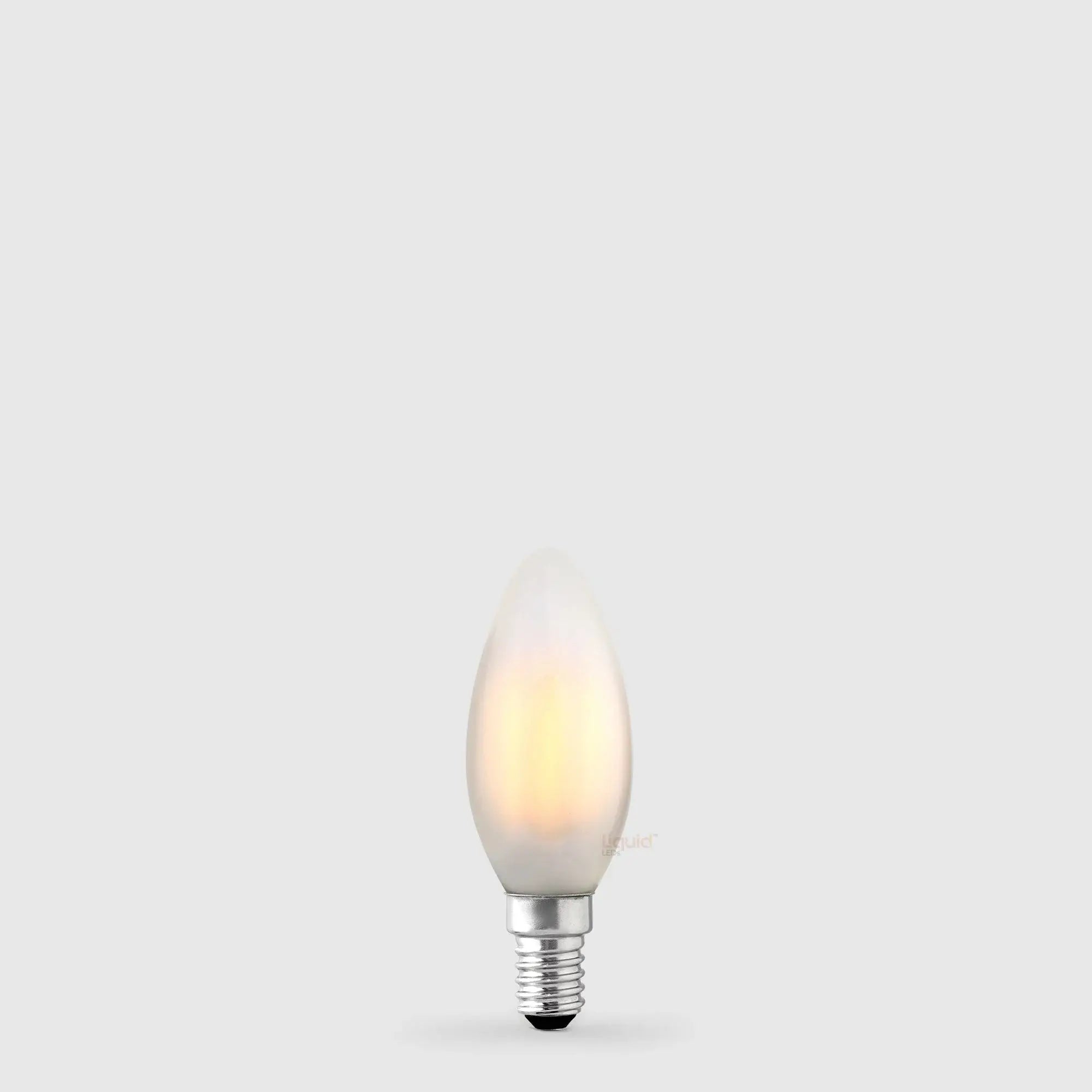 4W Dimmable Candle LED Bulb E14 Frost in Warm White
