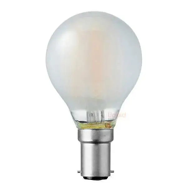 5.5W Dimmable Fancy Round LED Bulb B15 Frost in Warm White