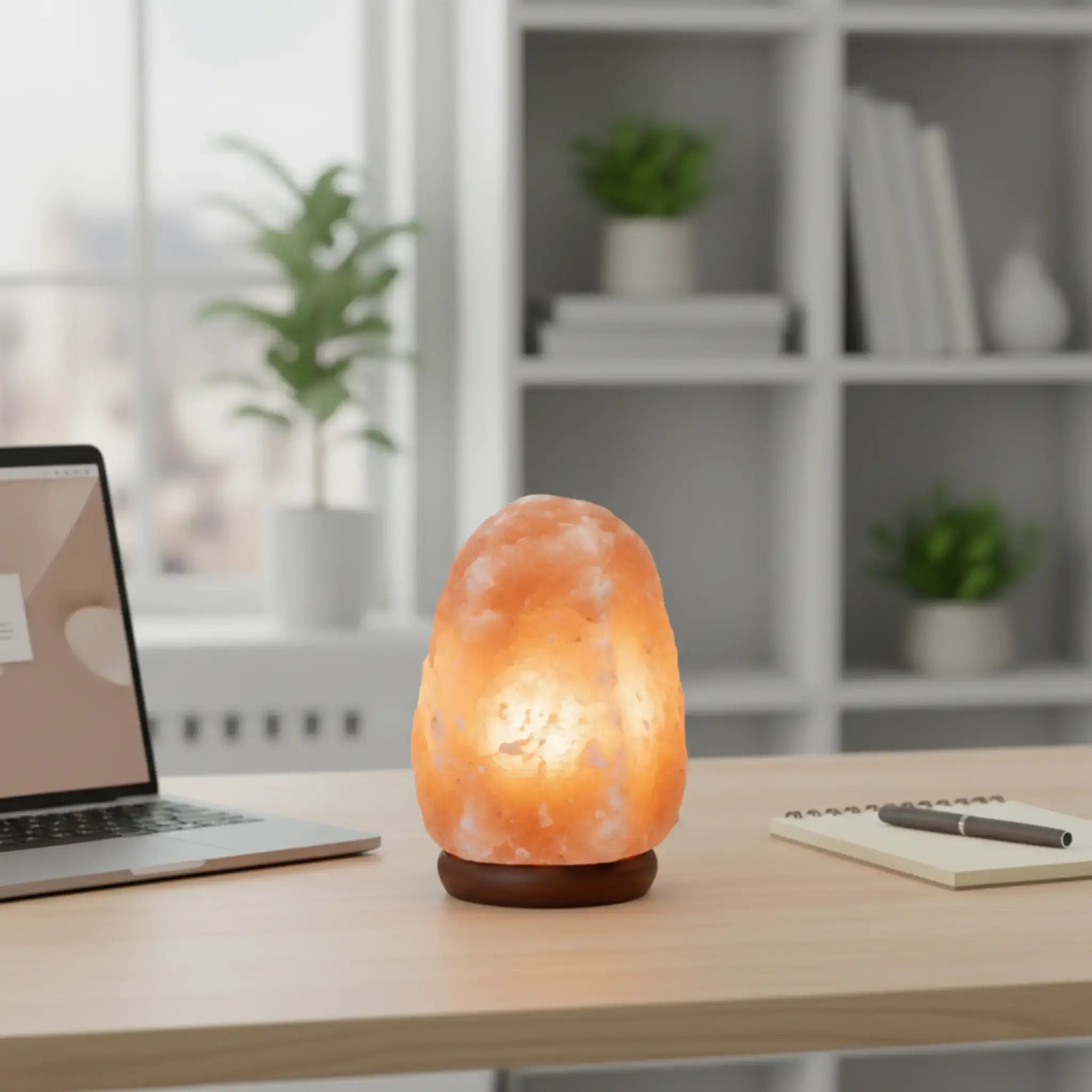 5-7kg Himalayan Salt Lamp on Timber Base | Twin Value Pack