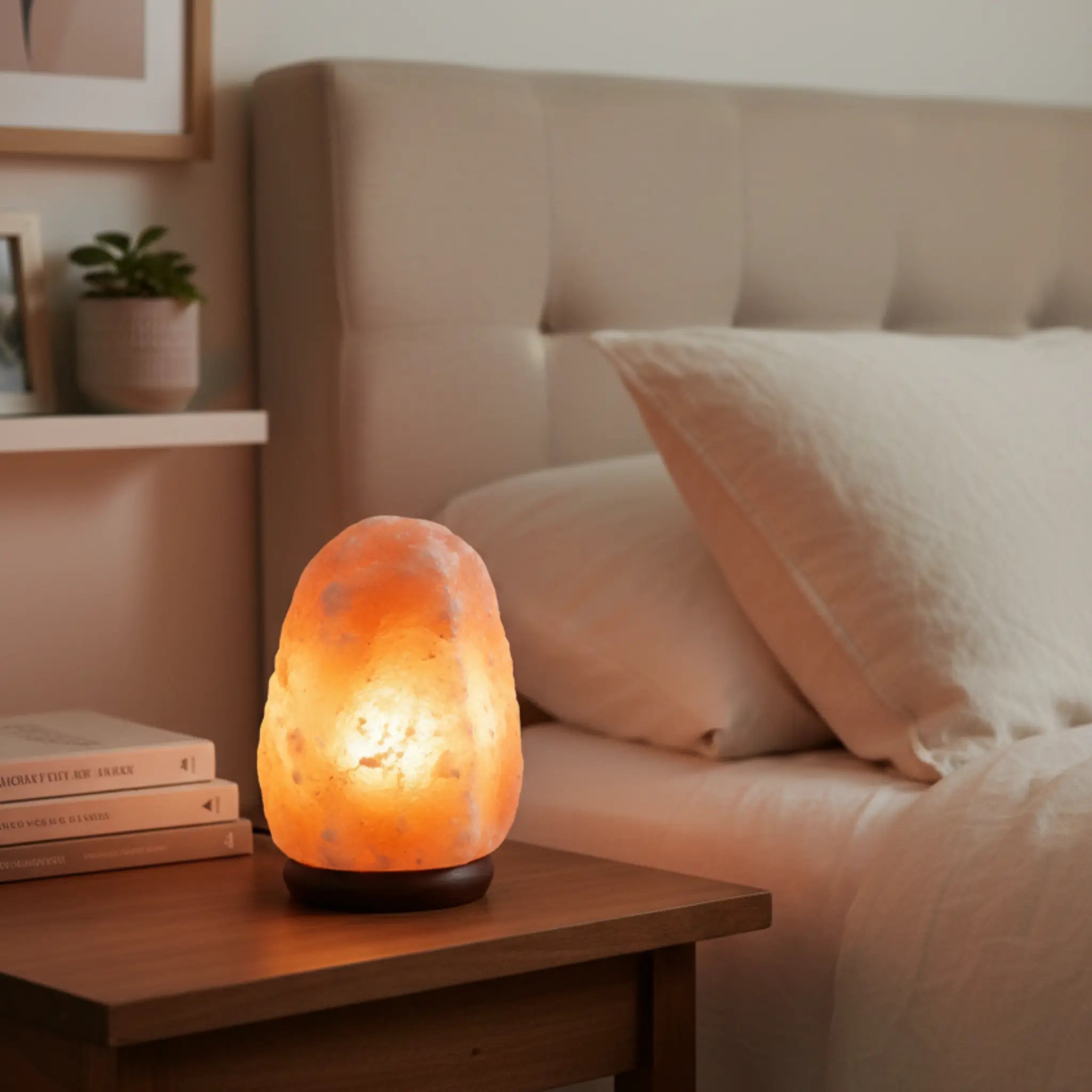 5-7kg Himalayan Salt Lamp on Timber Base