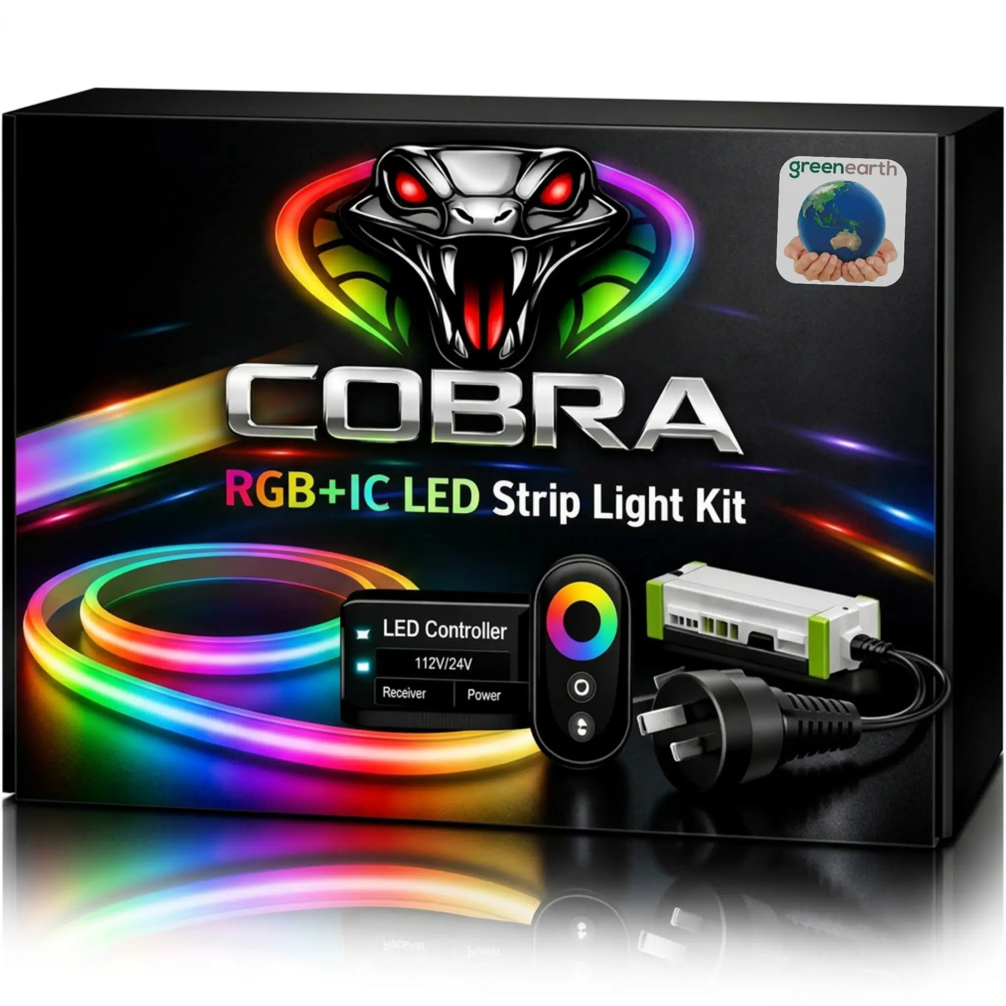 COB LED Strip Light 18W/m – Dotless RGB+CCT (IP20 Indoor)