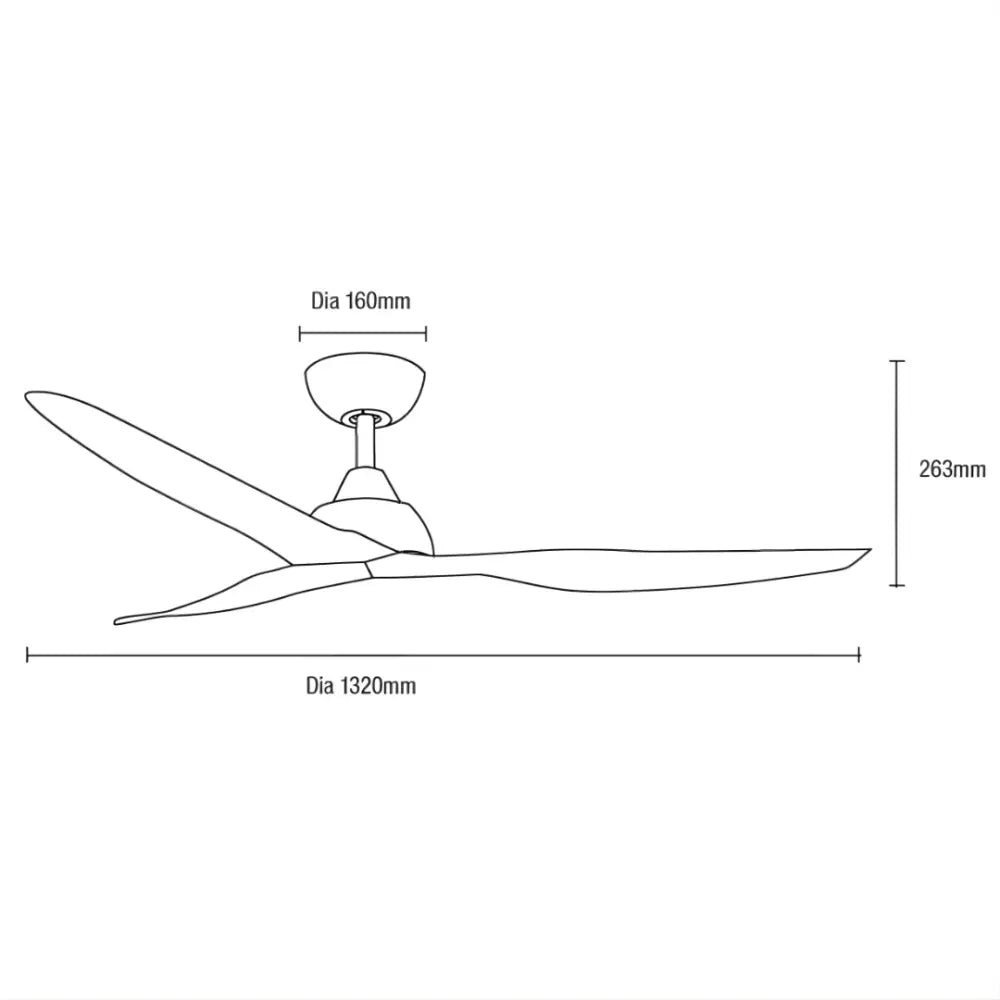 Low-profile DC ceiling fan with ABS blades – Avoca Smart Fan – greenearth.net.au